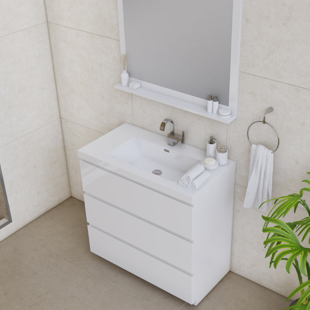 Paterno 36 inch Modern Freestanding Bathroom Vanity