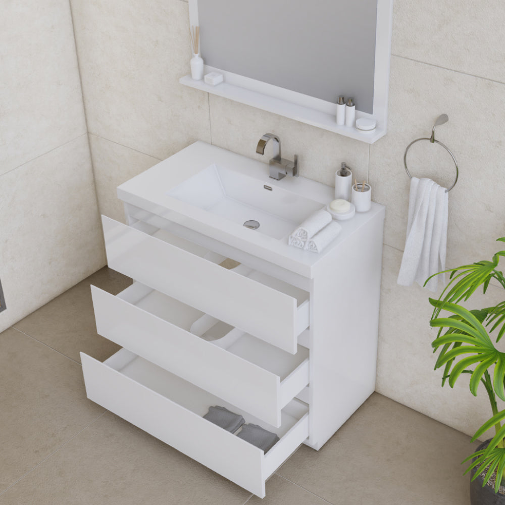 Paterno 36 inch Modern Freestanding Bathroom Vanity