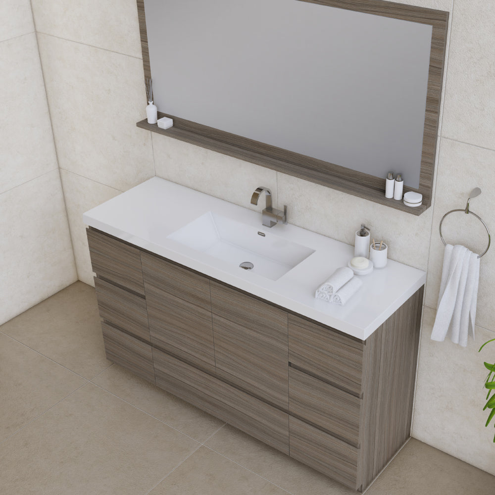 Paterno 60 inch Single Modern Freestanding Bathroom Vanity