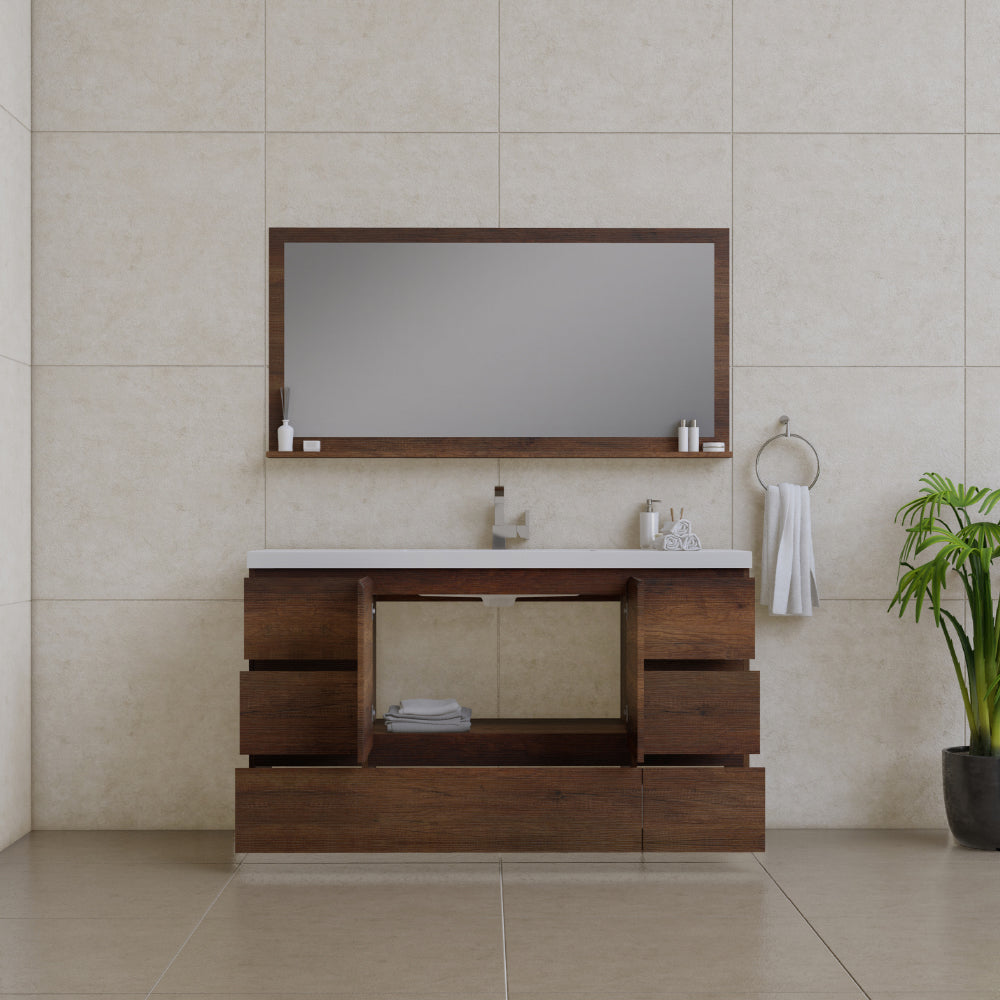 Paterno 60 inch Single Modern Freestanding Bathroom Vanity