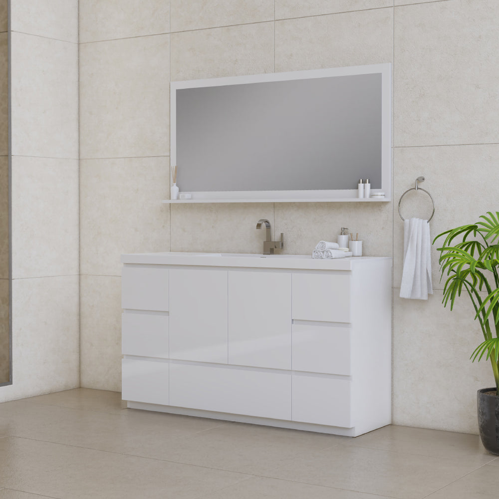 Paterno 60 inch Single Modern Freestanding Bathroom Vanity