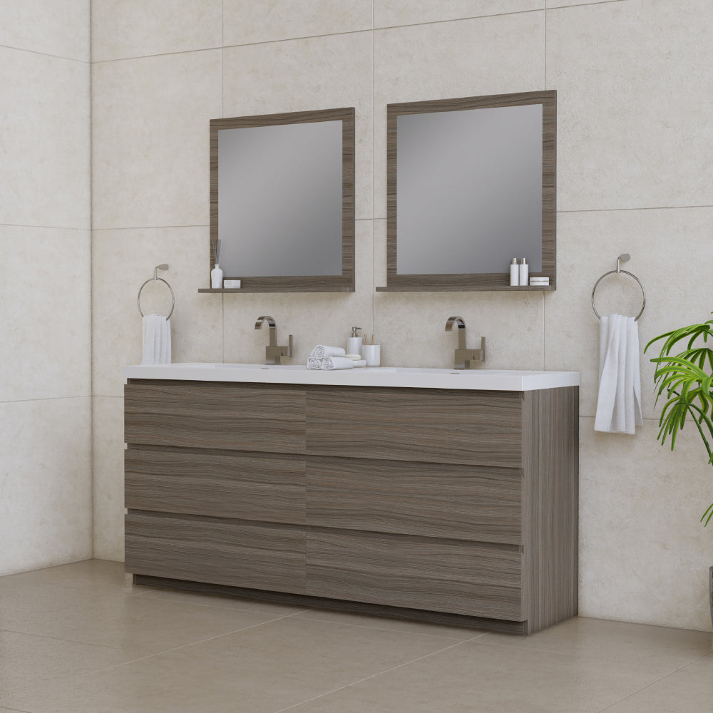 Paterno 72 inch Modern Freestanding Bathroom Vanity