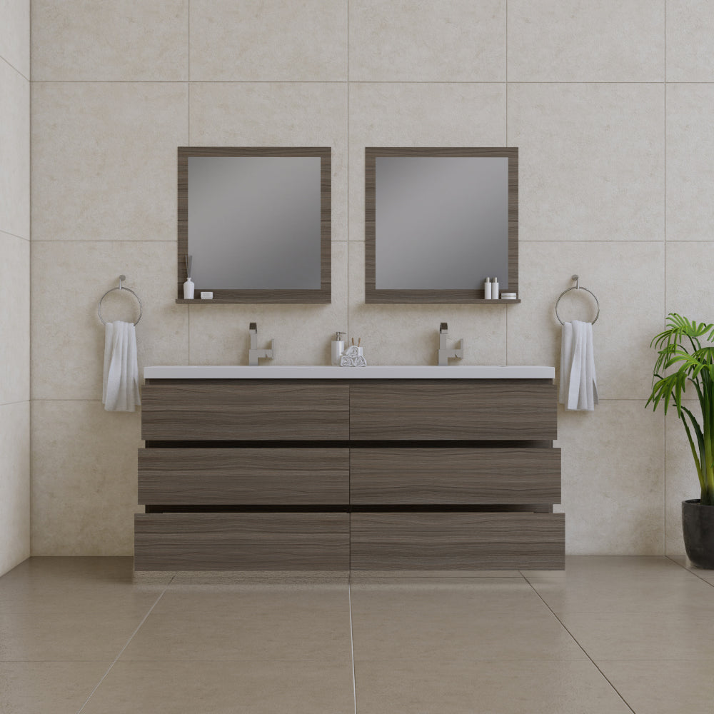 Paterno 72 inch Modern Freestanding Bathroom Vanity