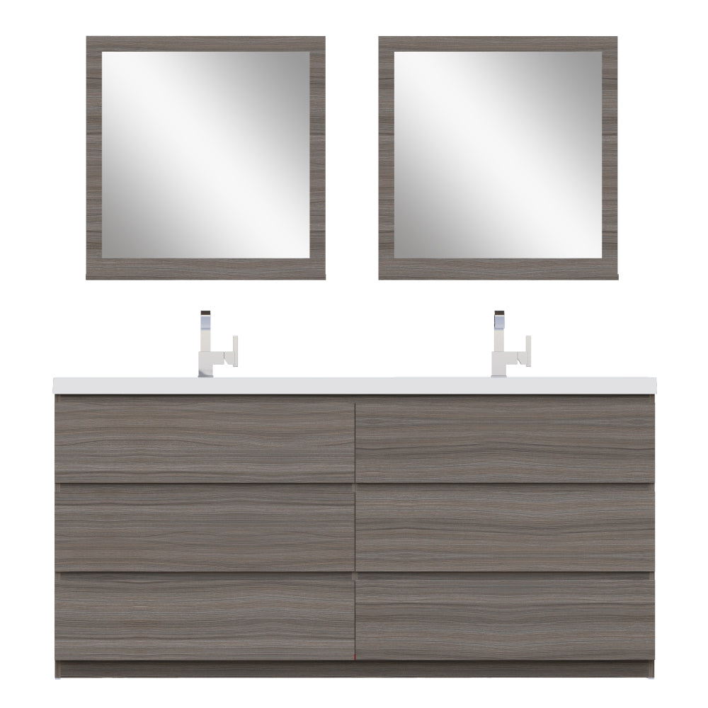 Paterno 72 inch Modern Freestanding Bathroom Vanity