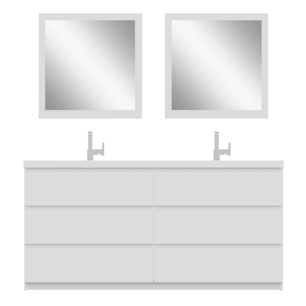 Paterno 72 inch Modern Freestanding Bathroom Vanity