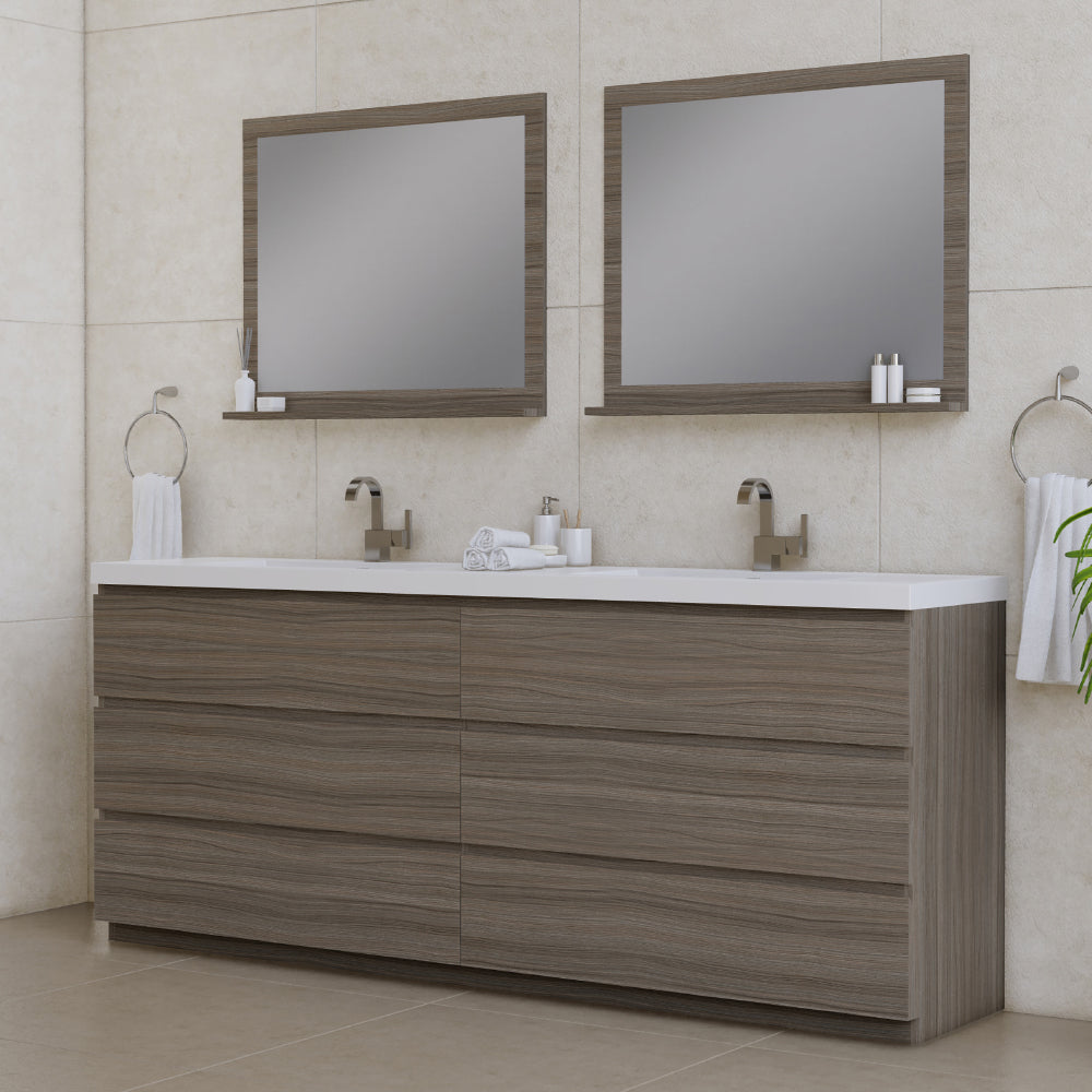 Paterno 84 inch Modern Freestanding Bathroom Vanity