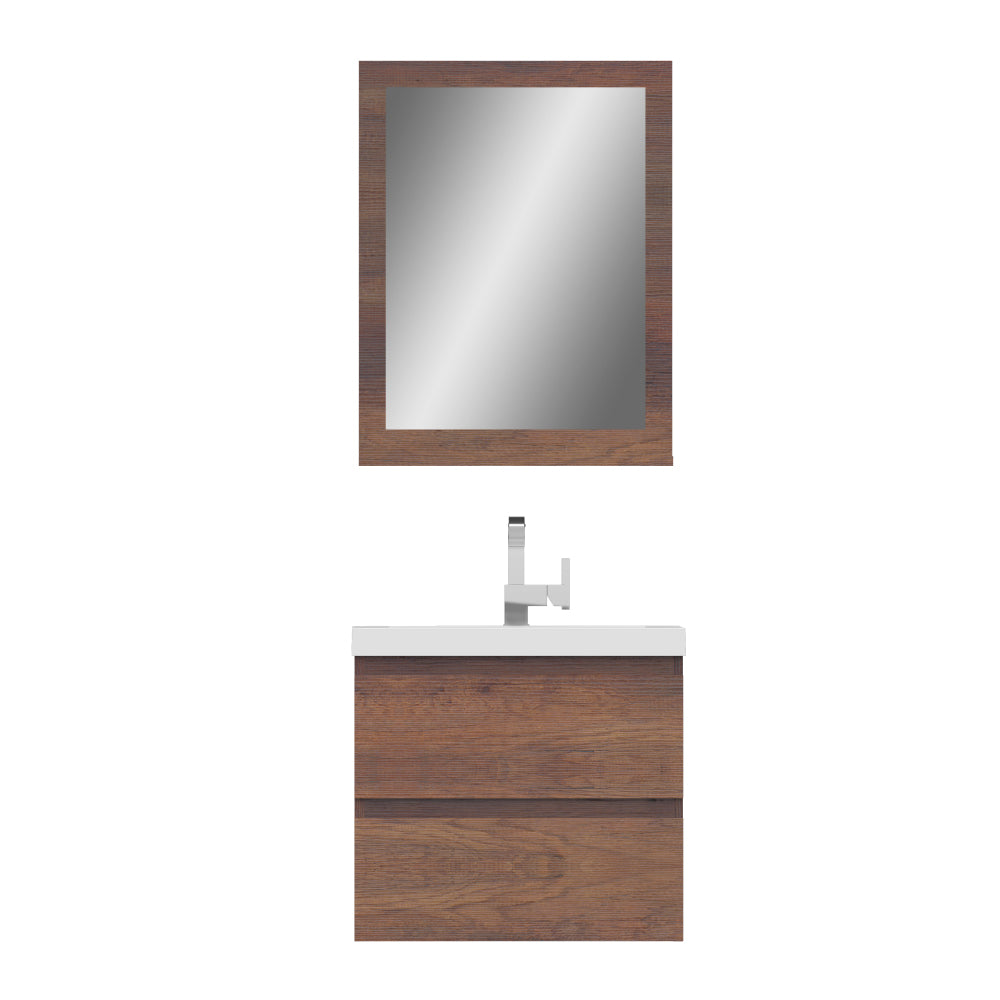 Paterno 24 inch Modern Wall Mounted Bathroom Vanity