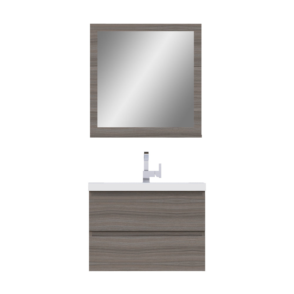 Paterno 30 inch Modern Wall Mounted Bathroom Vanity