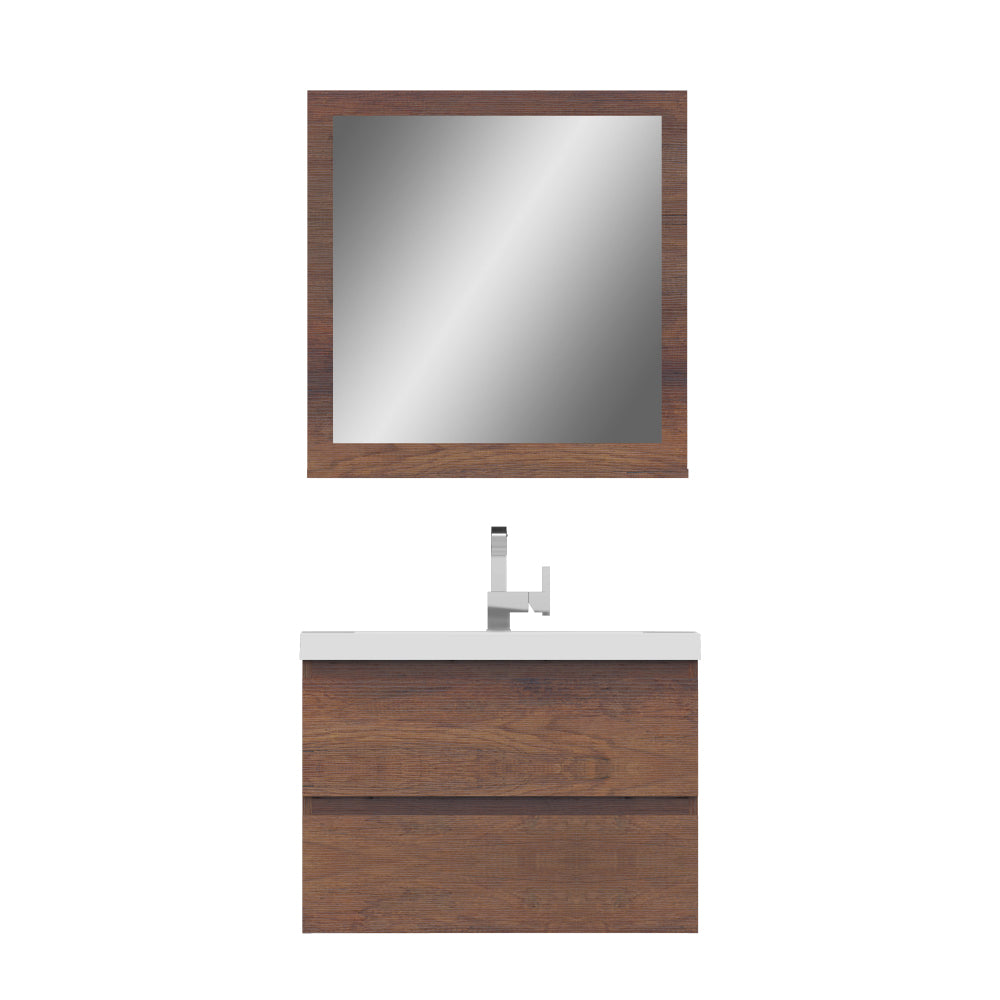 Paterno 30 inch Modern Wall Mounted Bathroom Vanity