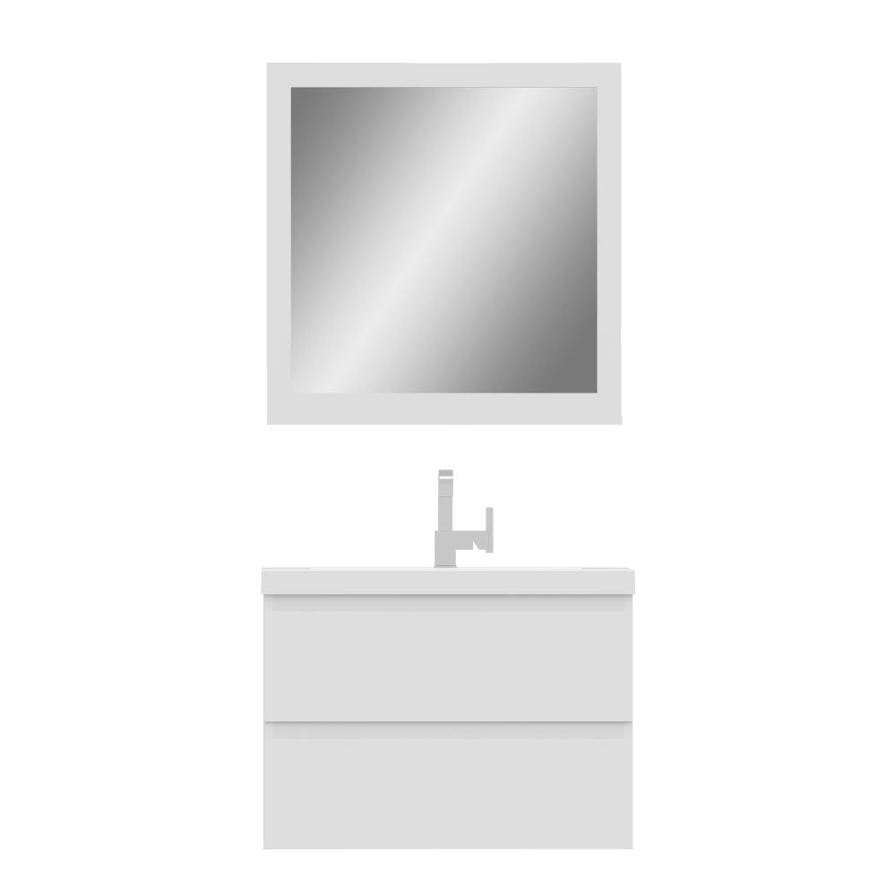 Paterno 30 inch Modern Wall Mounted Bathroom Vanity