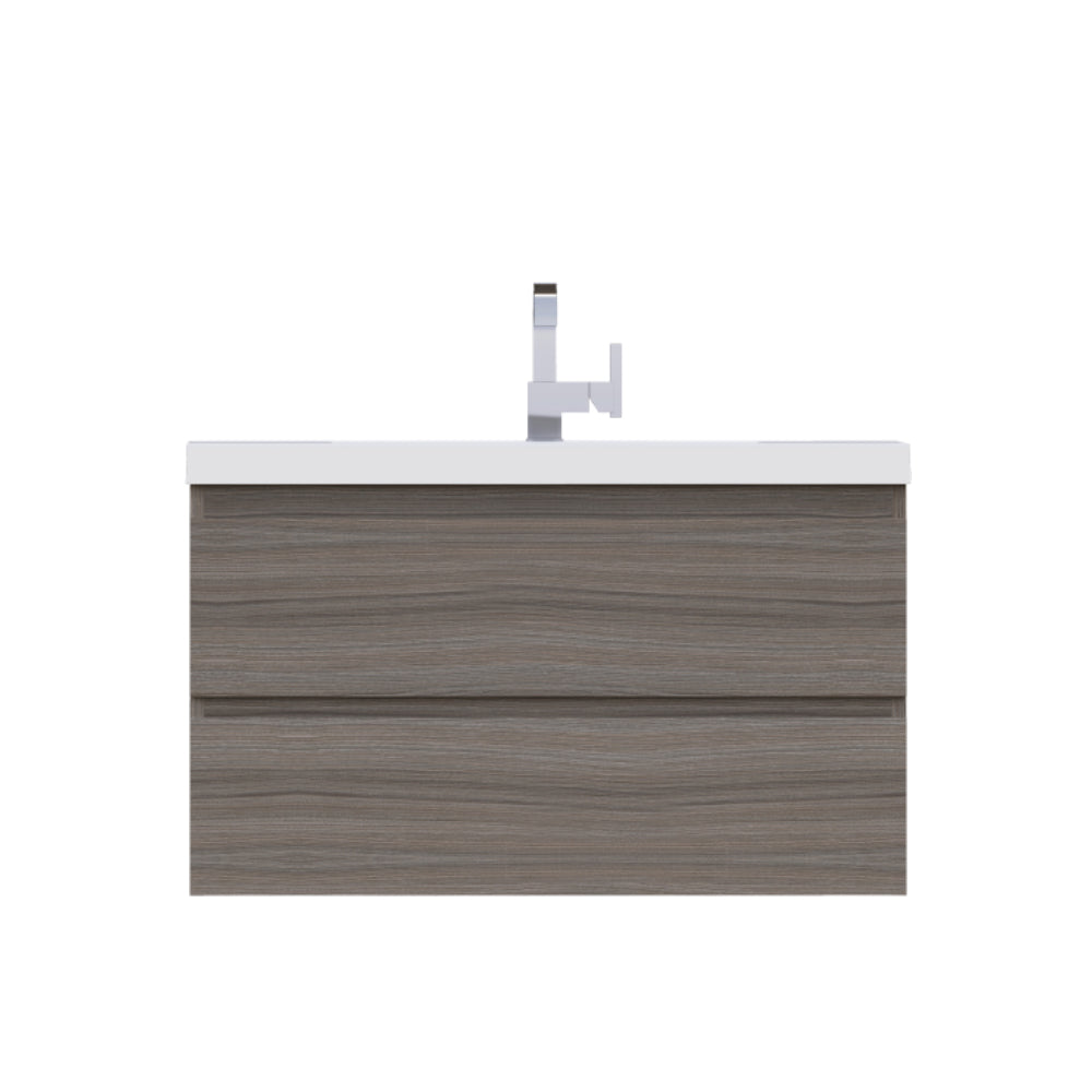 Paterno 36 inch Modern Wall Mounted Bathroom Vanity