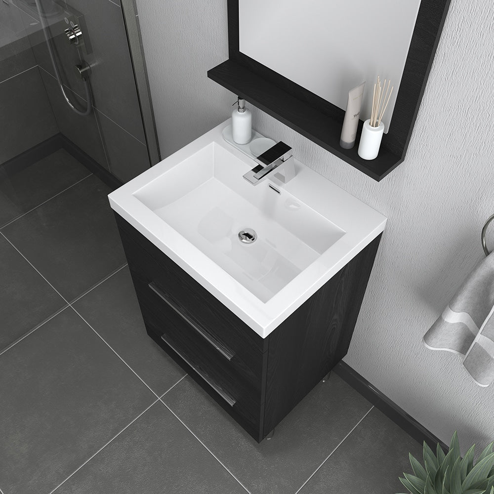 Ripley 24 inch Black Vanity with Sink