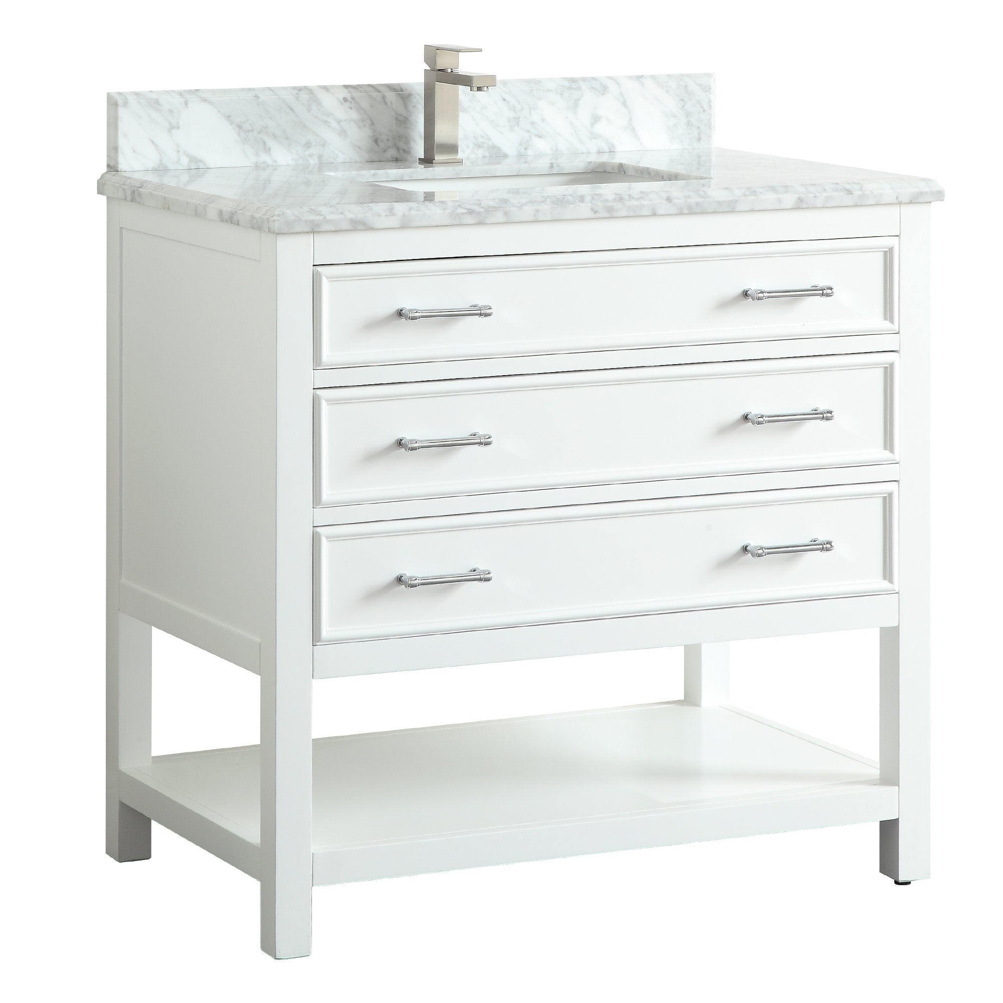 1912 Series 36Inch Bathroom Vanity Cabinet Set