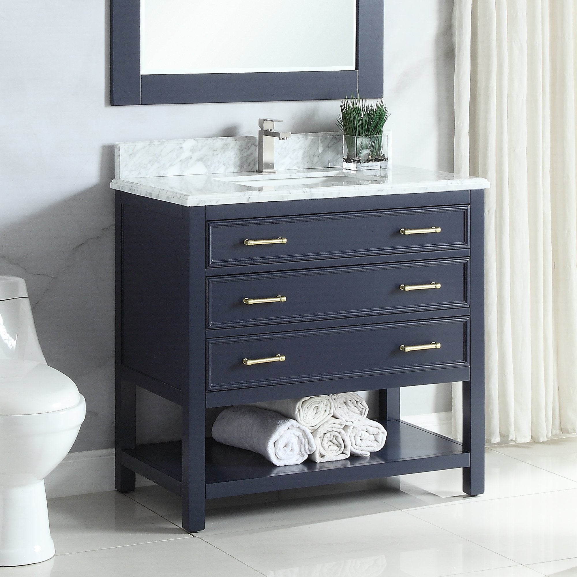 1912 Series 36Inch Bathroom Vanity Cabinet Set