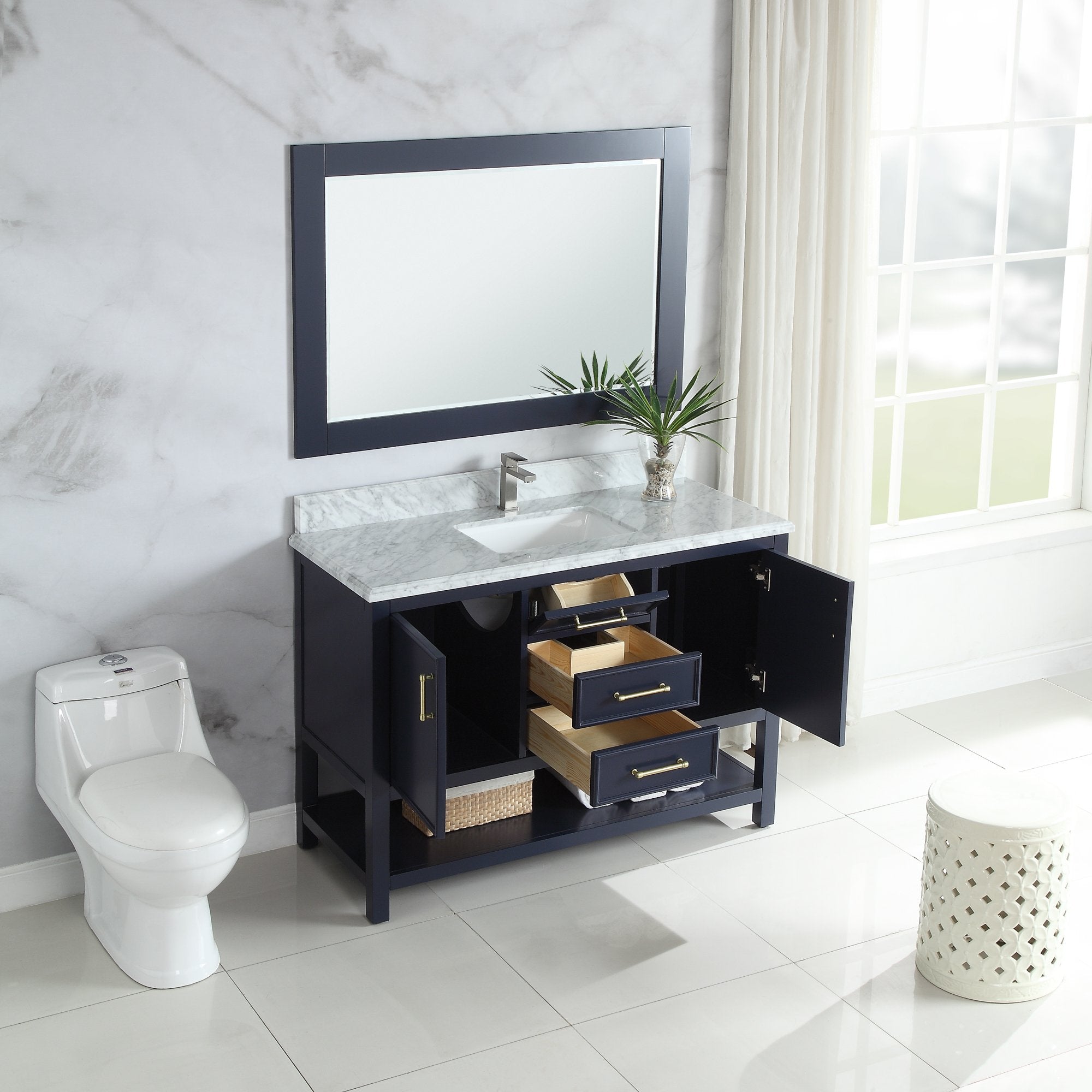 1912 Series 48in. Bathroom Vanity Cabinet Set