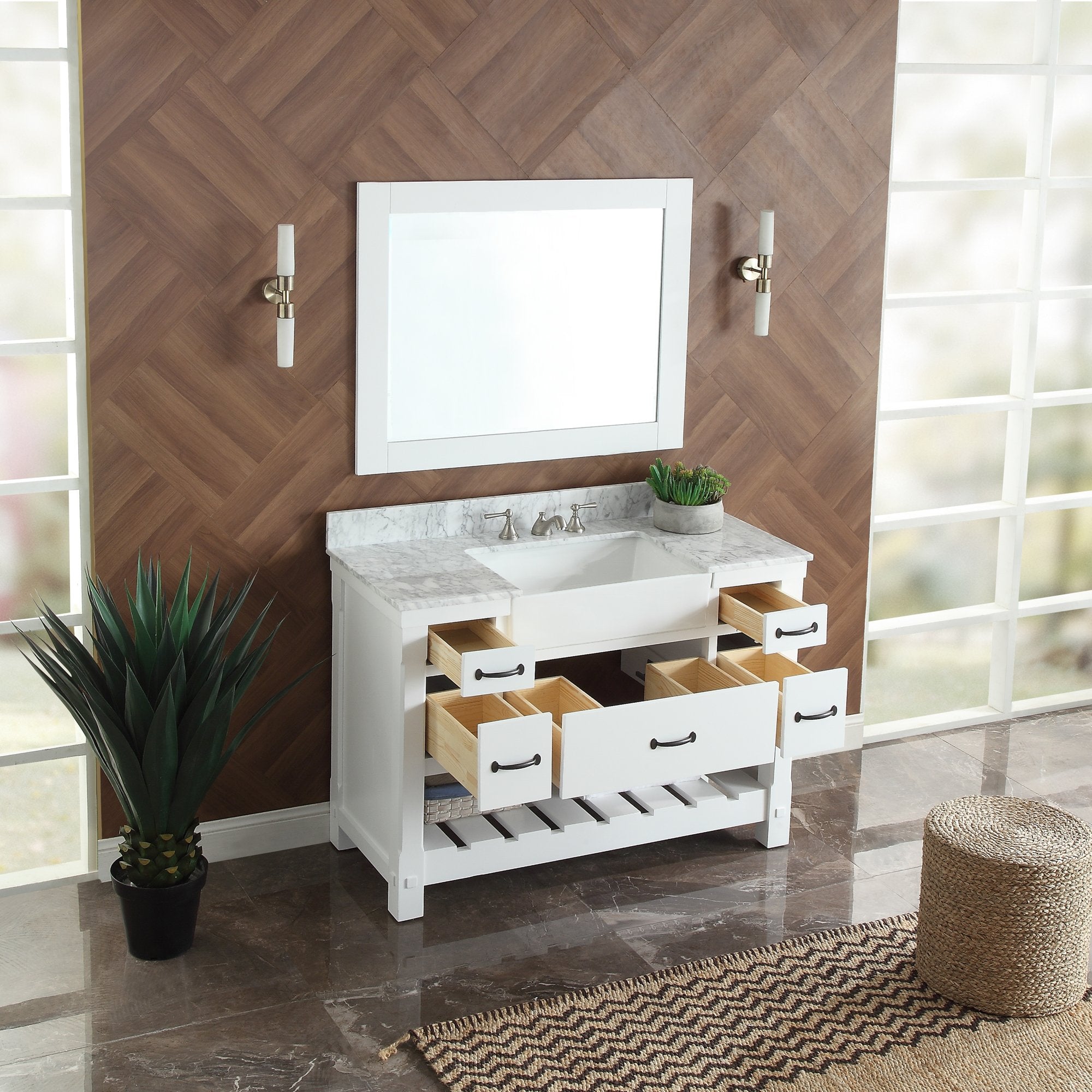 1915 Series 48in Bathroom Vanity Cabinet Set