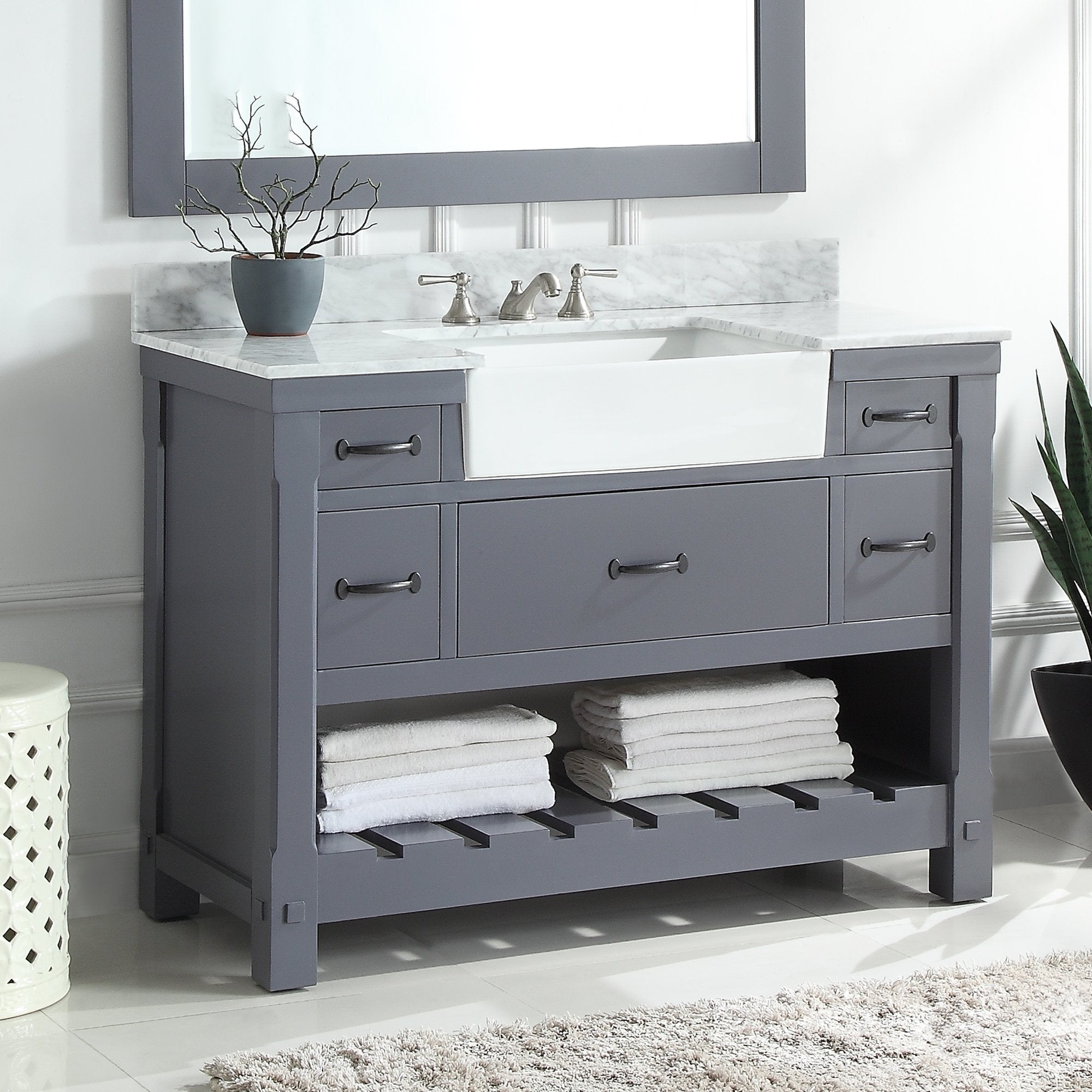 1915 Series 48in Bathroom Vanity Cabinet Set