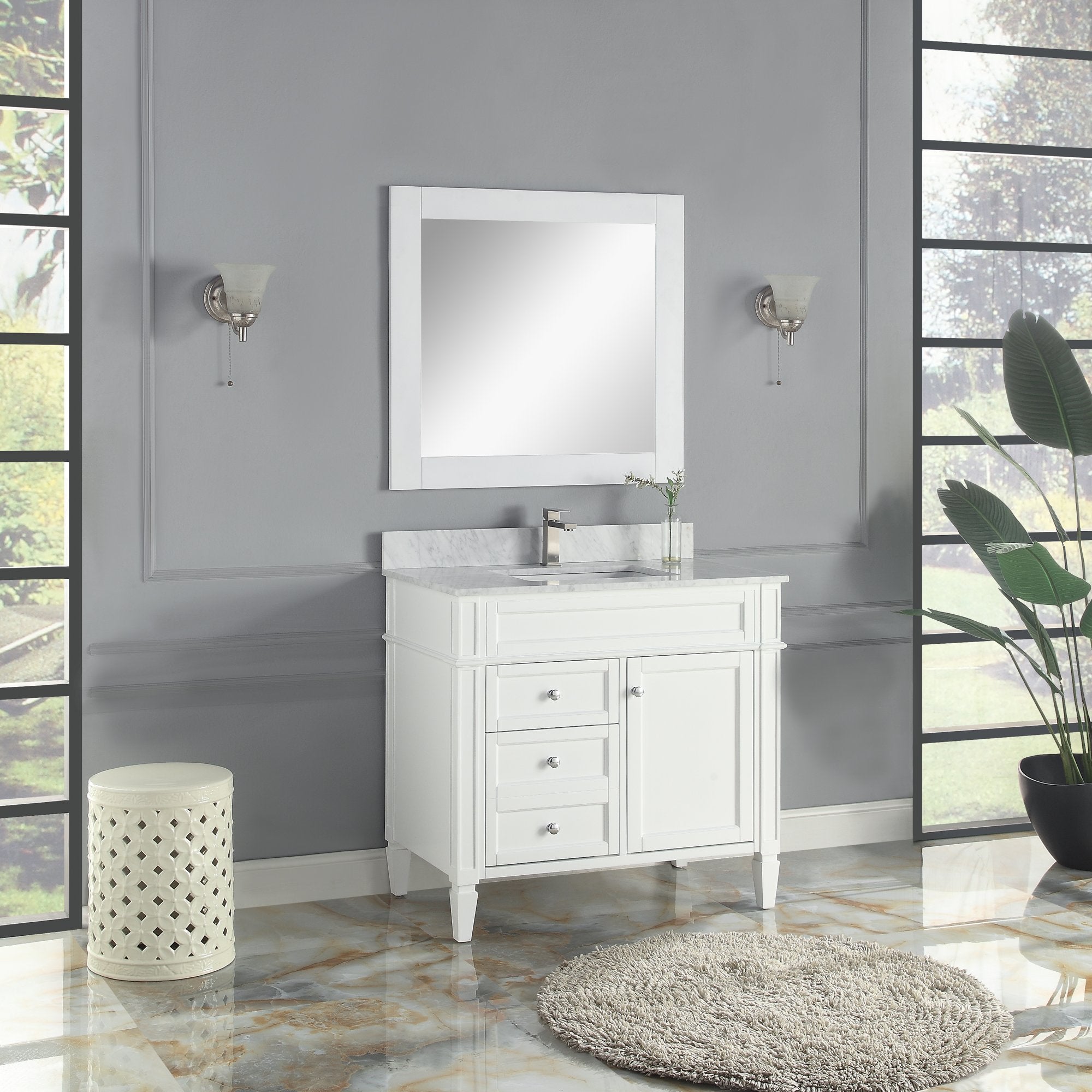 1916 Series 36inch Bathroom Vanity Cabinet Set