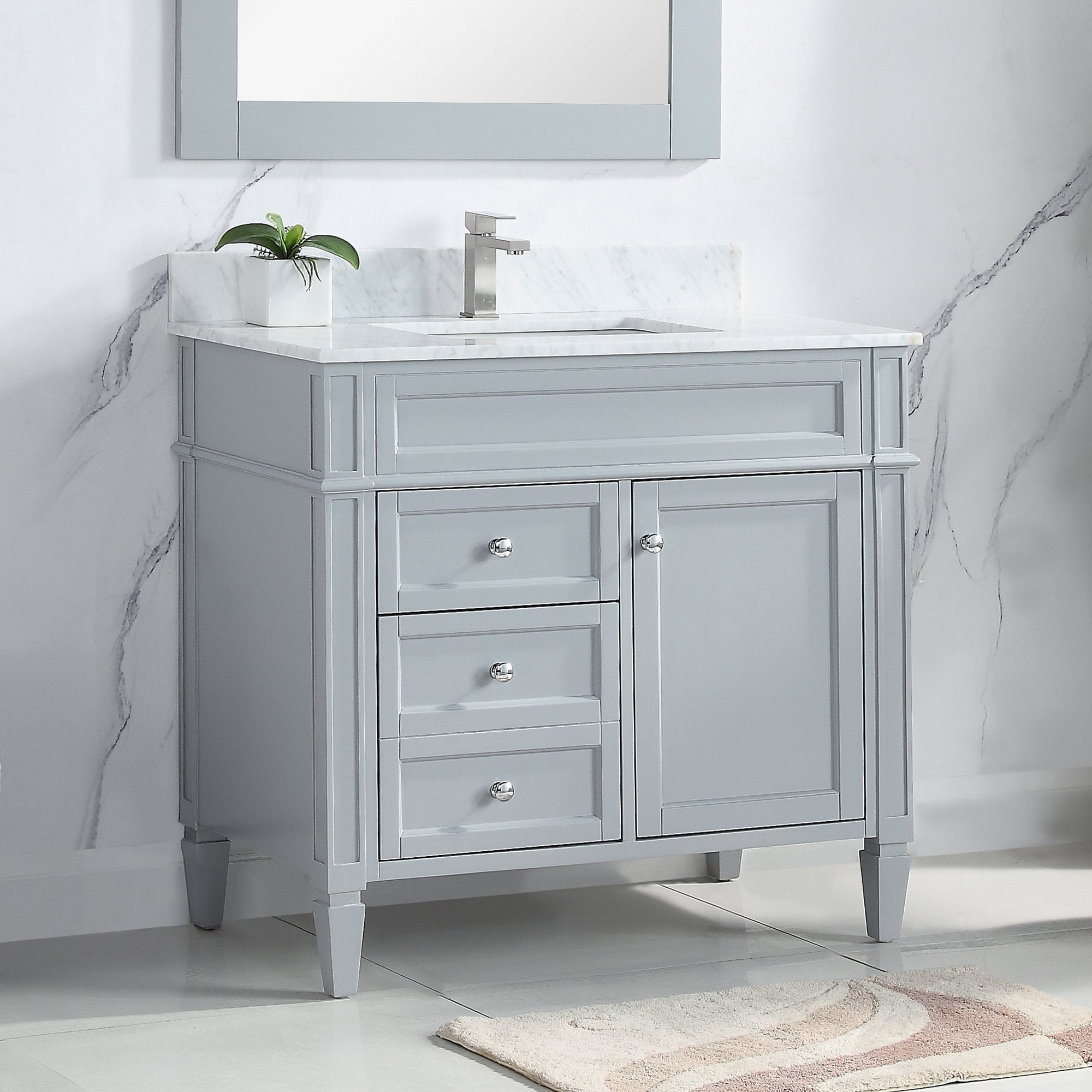 1916 Series 36inch Bathroom Vanity Cabinet Set