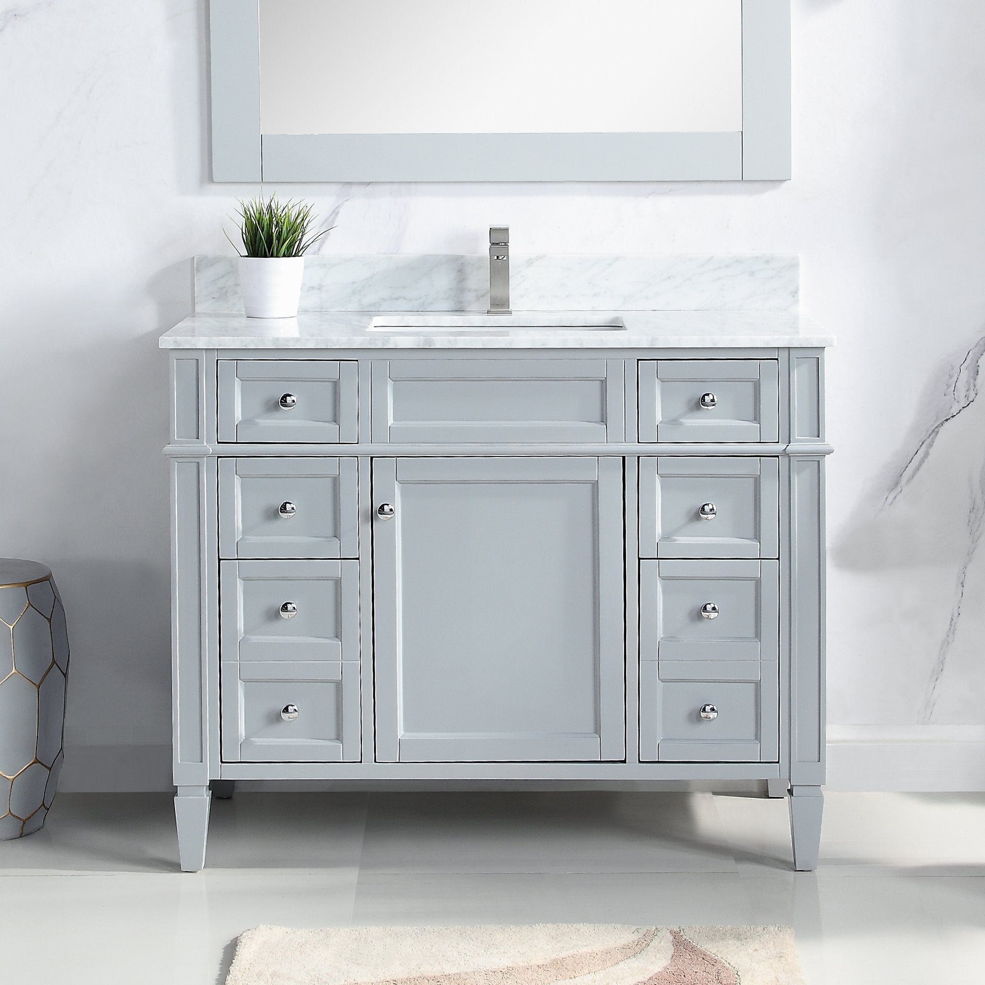 1916 Series 42in. Bathroom Vanity Cabinet Set