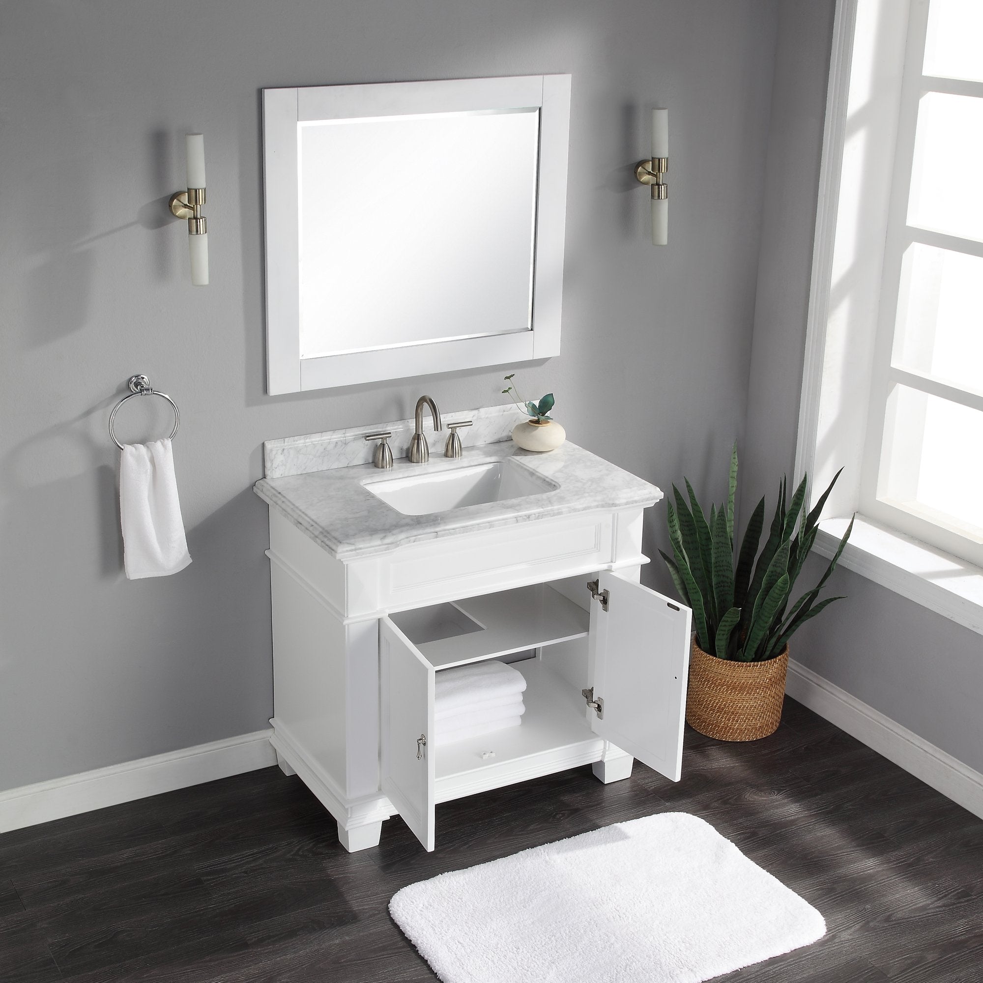 1917 Series 36in. Bathroom Vanity Cabinet Set