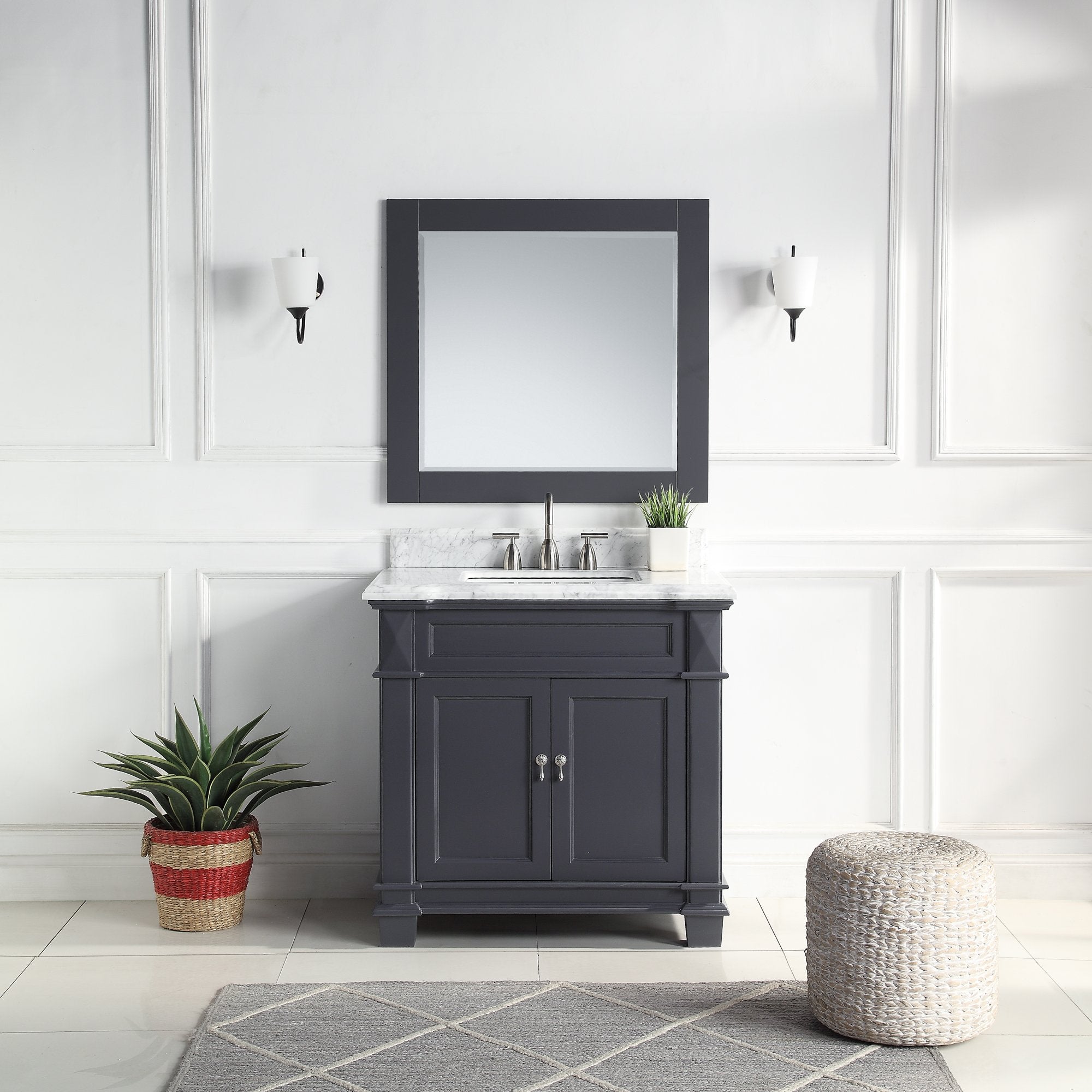 1917 Series 36in. Bathroom Vanity Cabinet Set