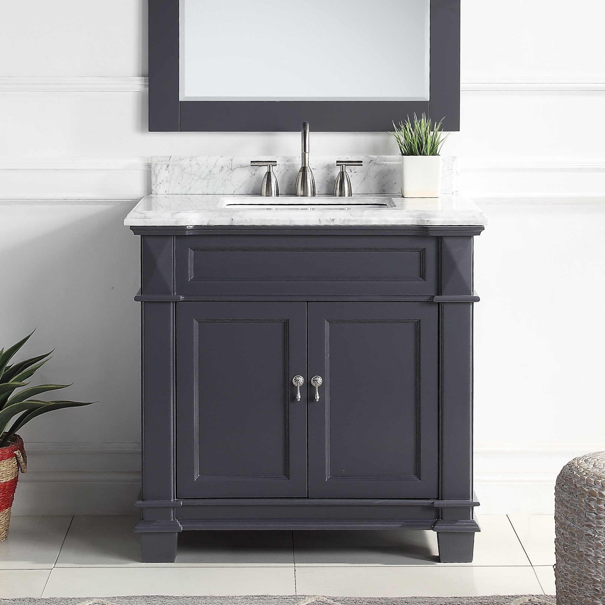 1917 Series 36in. Bathroom Vanity Cabinet Set