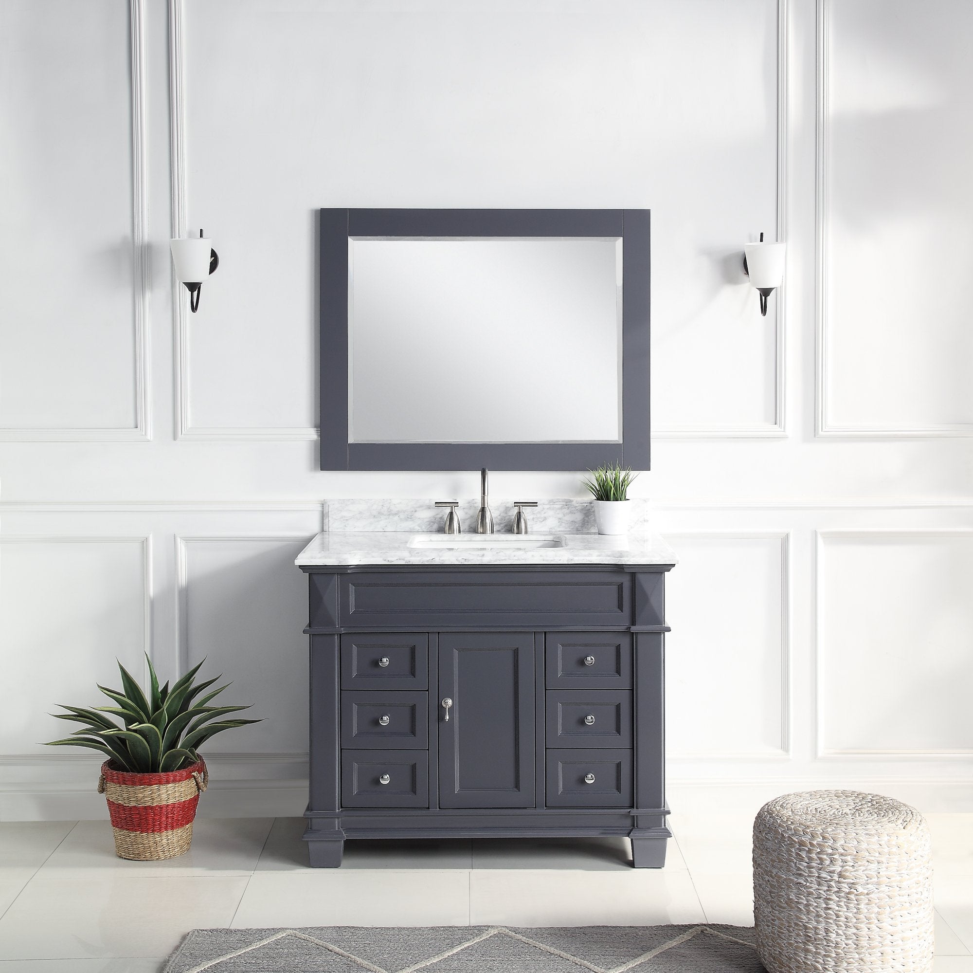 1917 Series 42in. Bathroom Vanity Cabinet Set