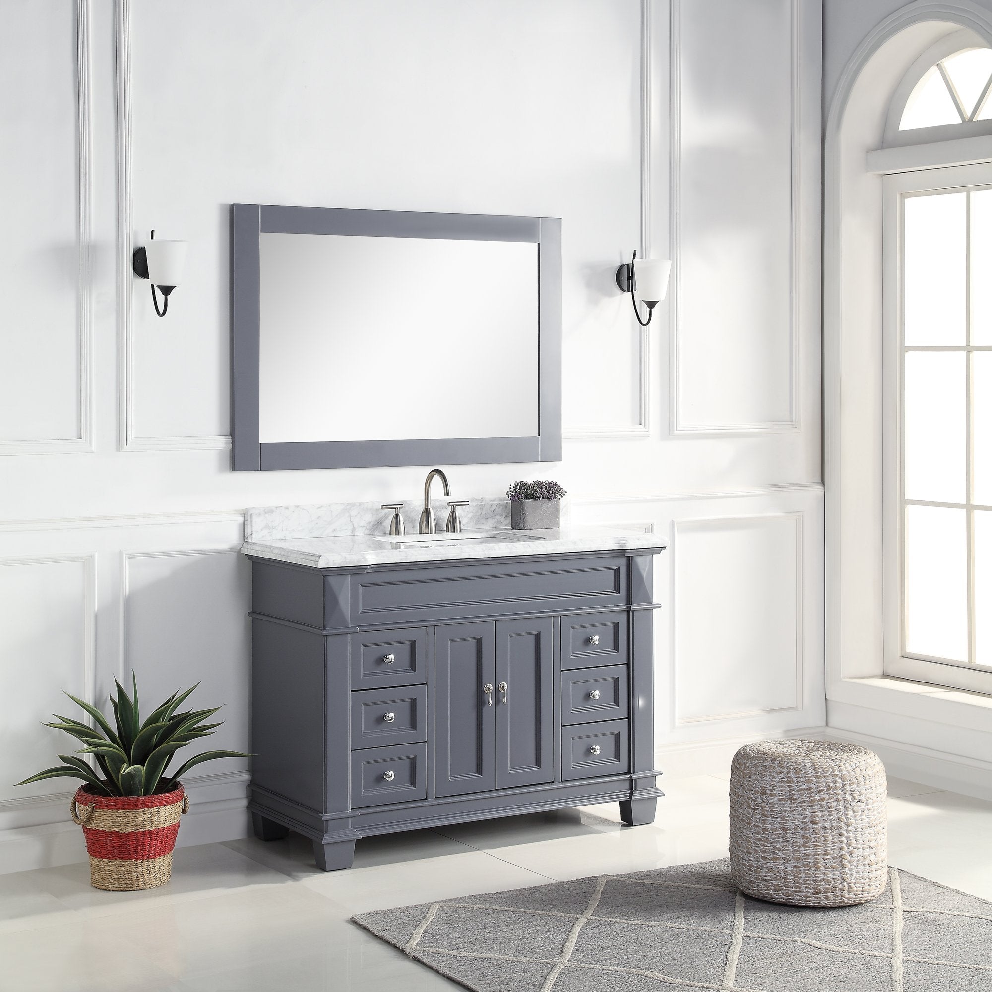 1917 Series 48in. Bathroom Vanity Cabinet Set