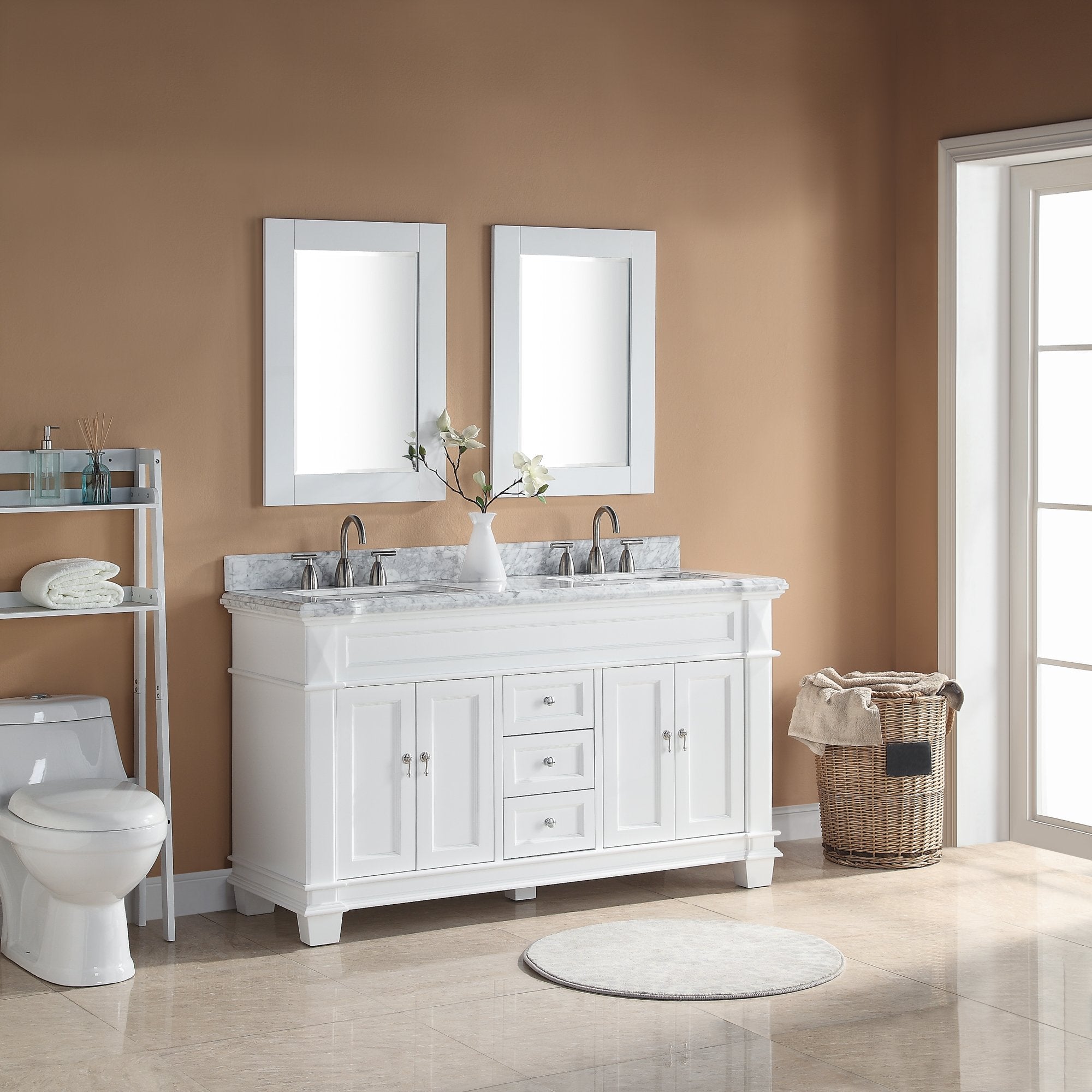 1917 Series 60in. Bathroom Vanity Cabinet Set