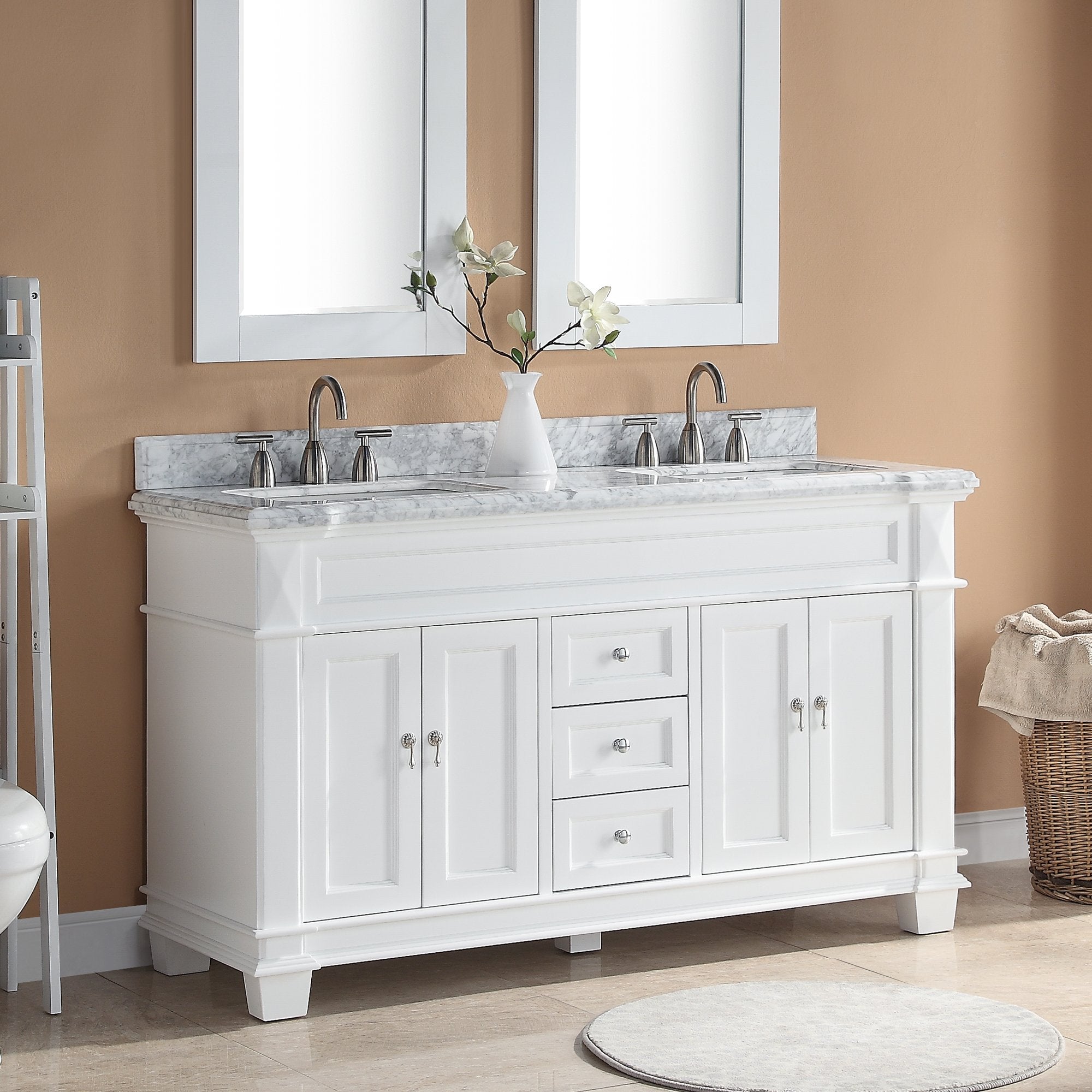 1917 Series 60in. Bathroom Vanity Cabinet Set