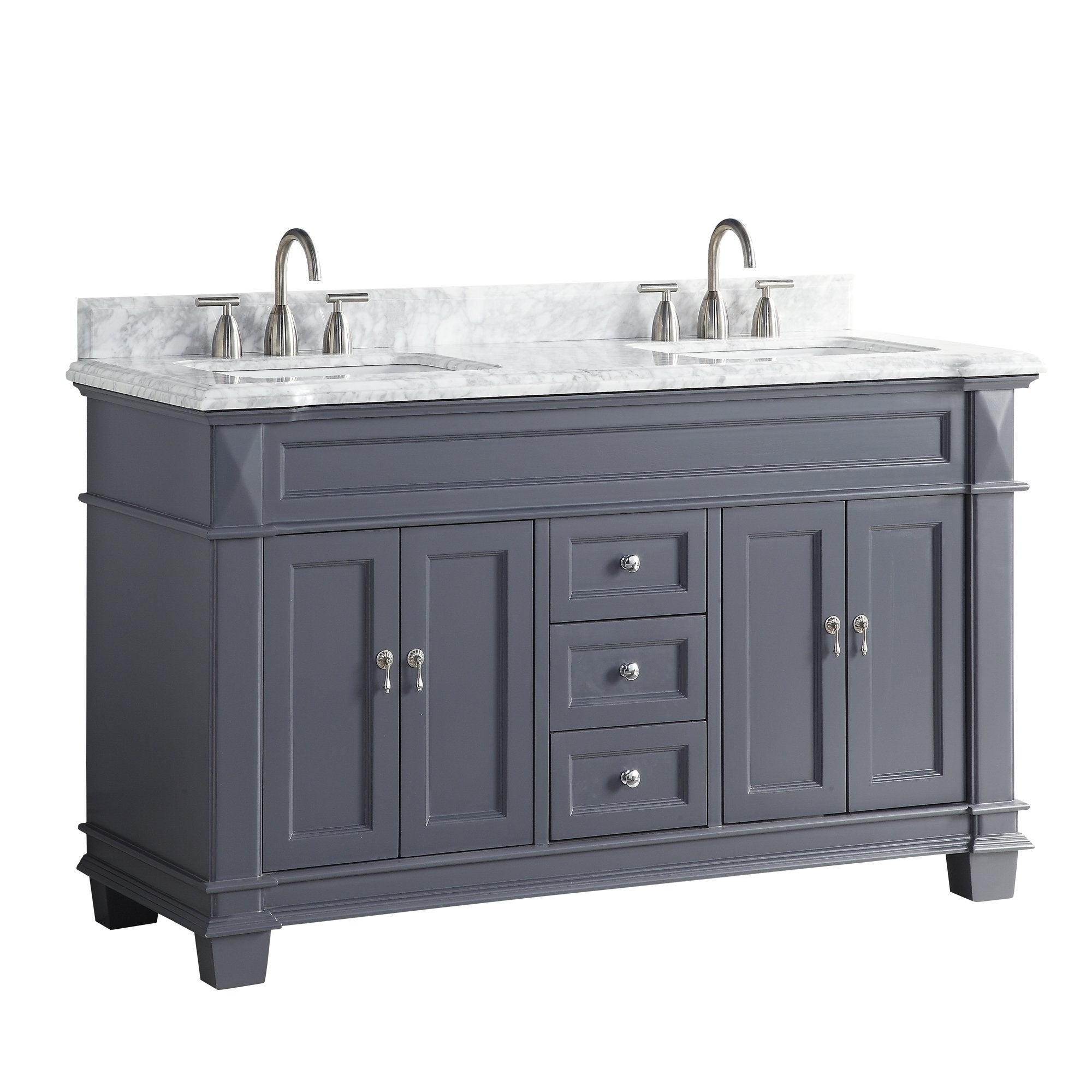 1917 Series 60in. Bathroom Vanity Cabinet Set