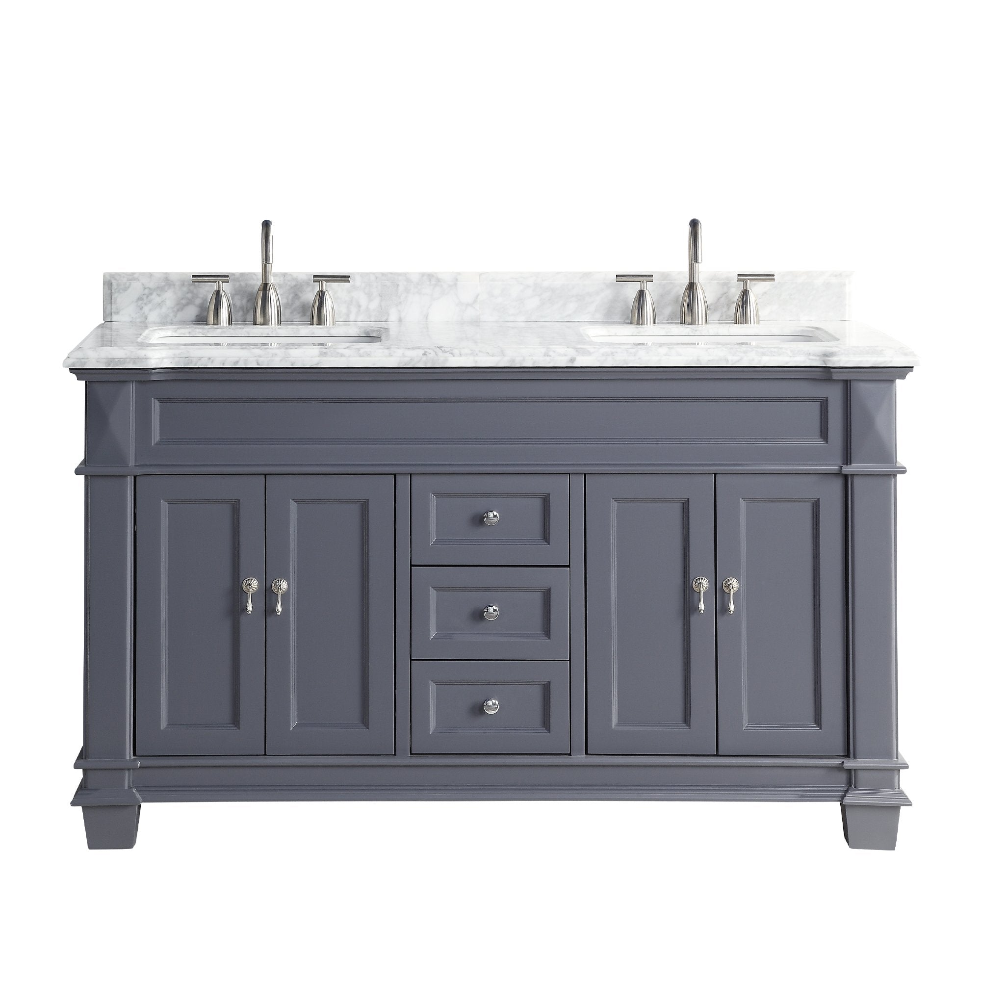 1917 Series 60in. Bathroom Vanity Cabinet Set