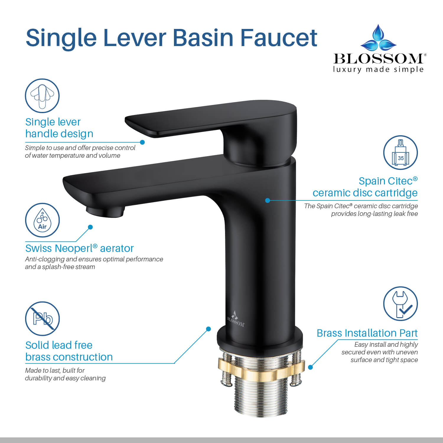 Single Handle Lavatory Faucet – F01 120