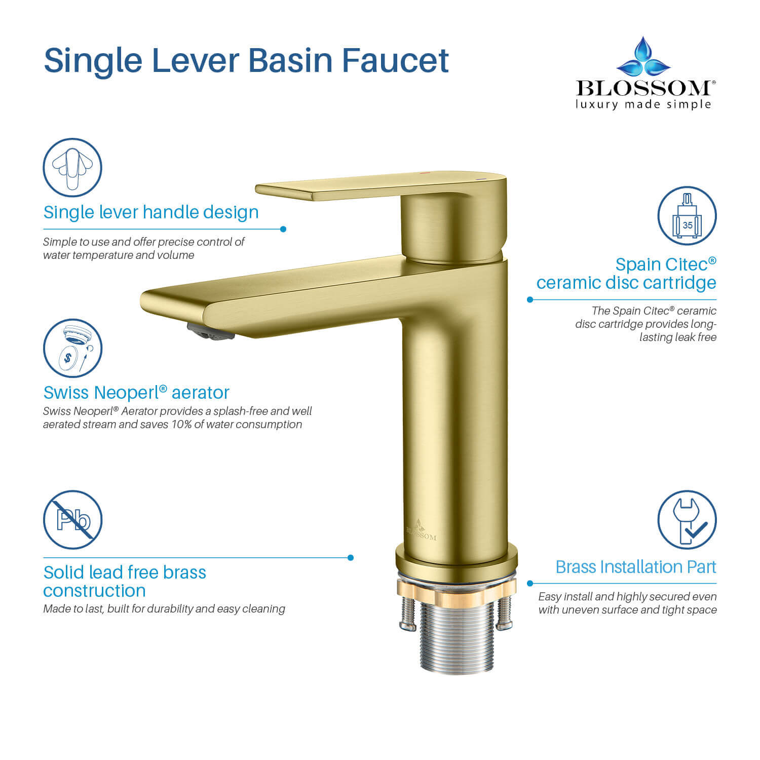 Single Handle Lavatory Faucet – F01 102