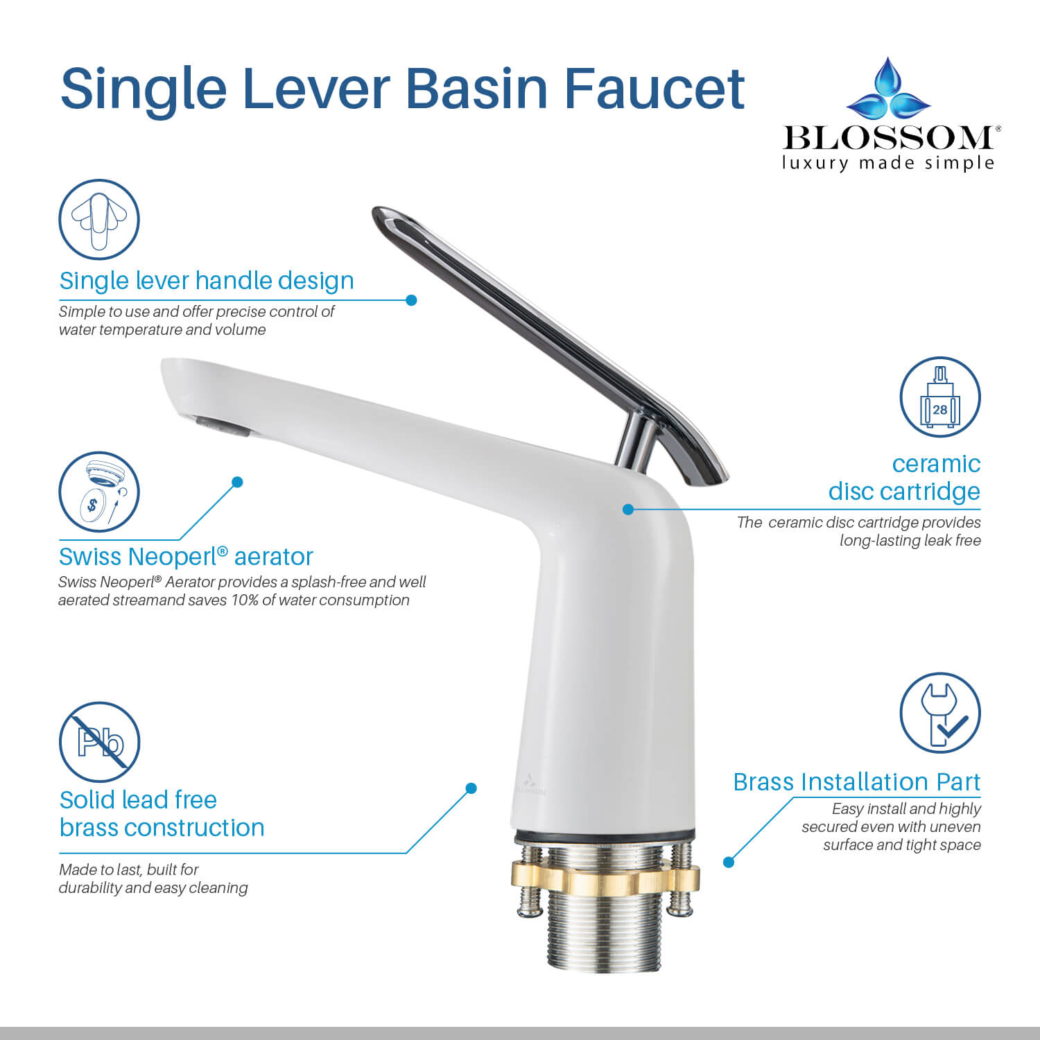 Single Handle Lavatory Faucet – F01 106