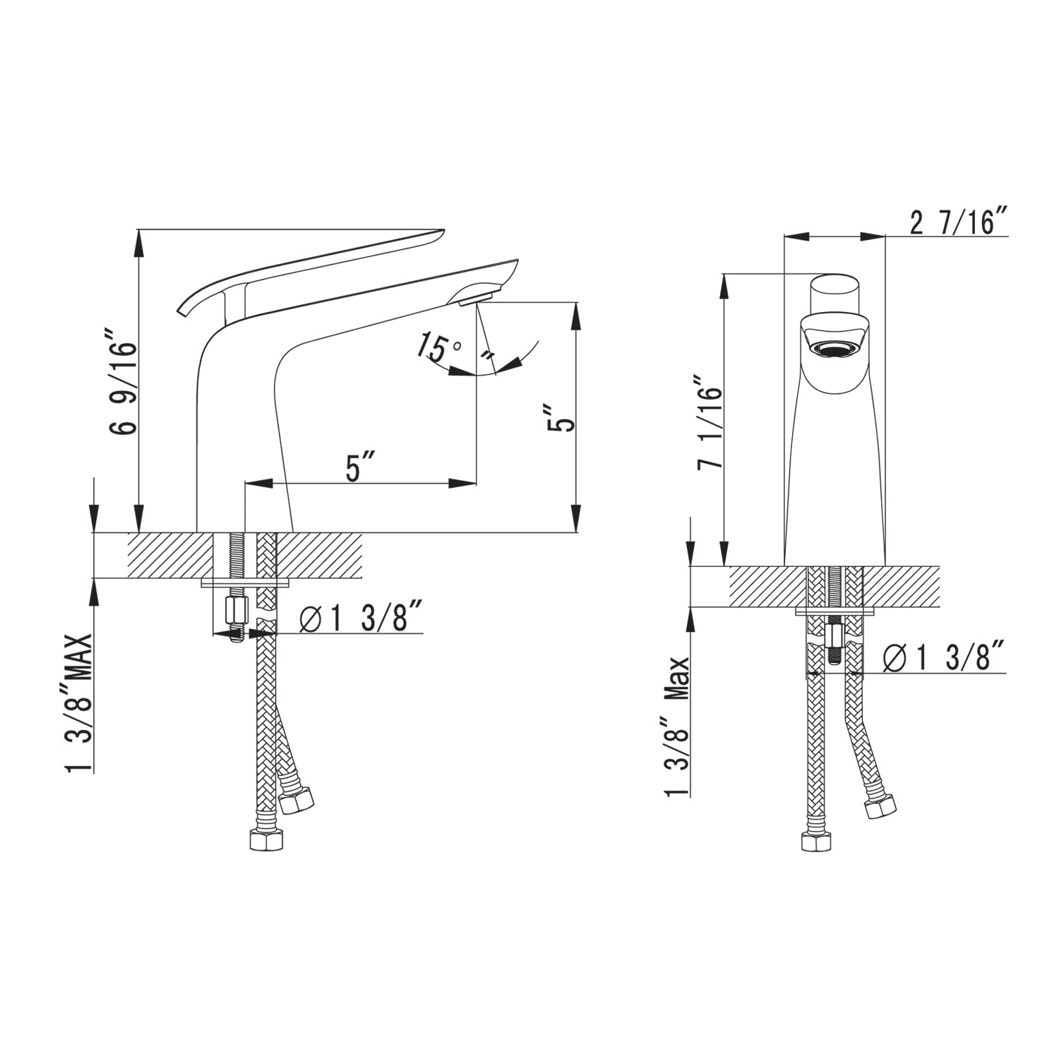 Single Handle Lavatory Faucet – F01 106