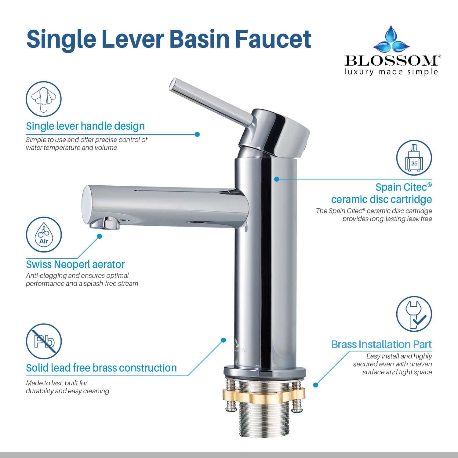 Single Handle Lavatory Faucet – F01 116