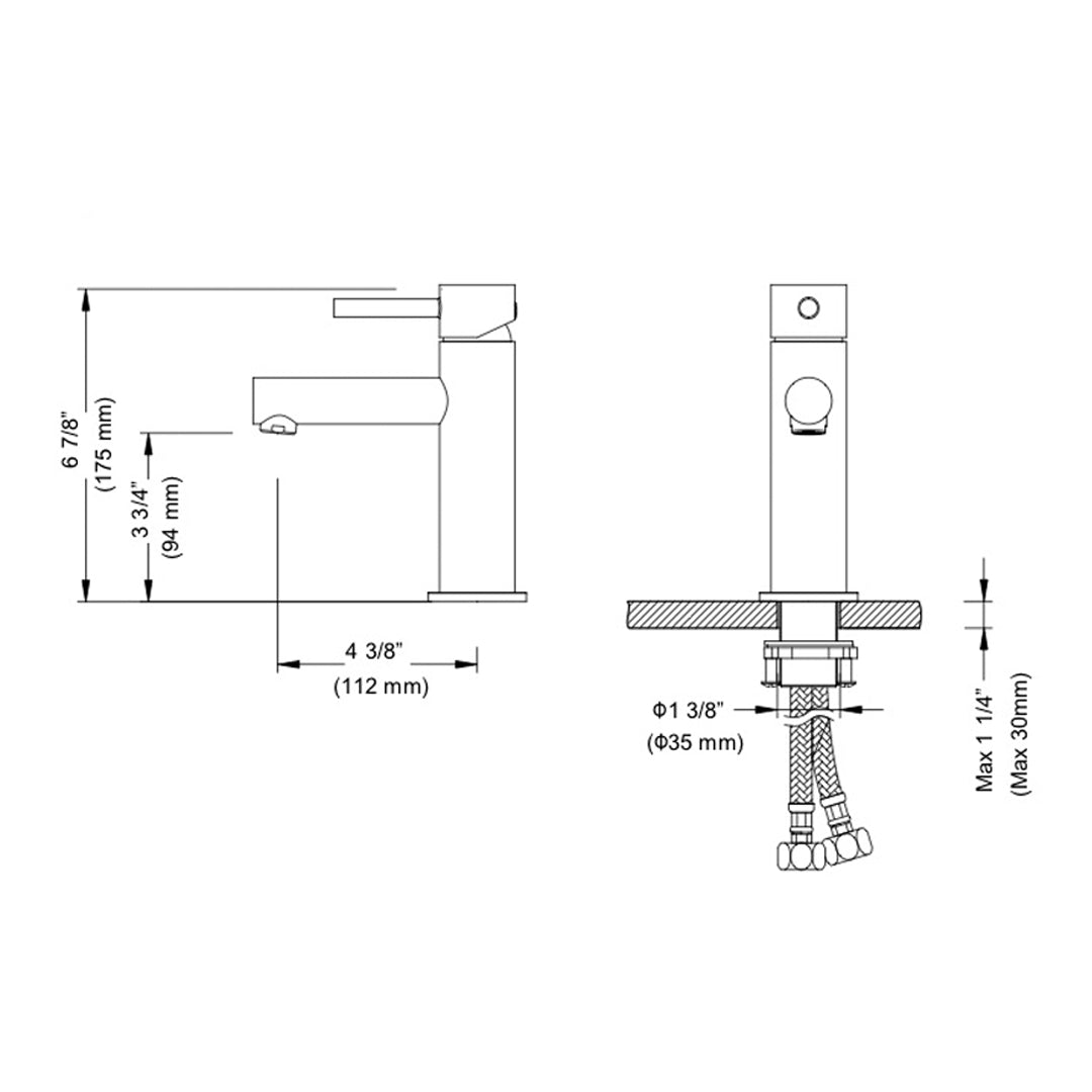 Single Handle Lavatory Faucet – F01 116