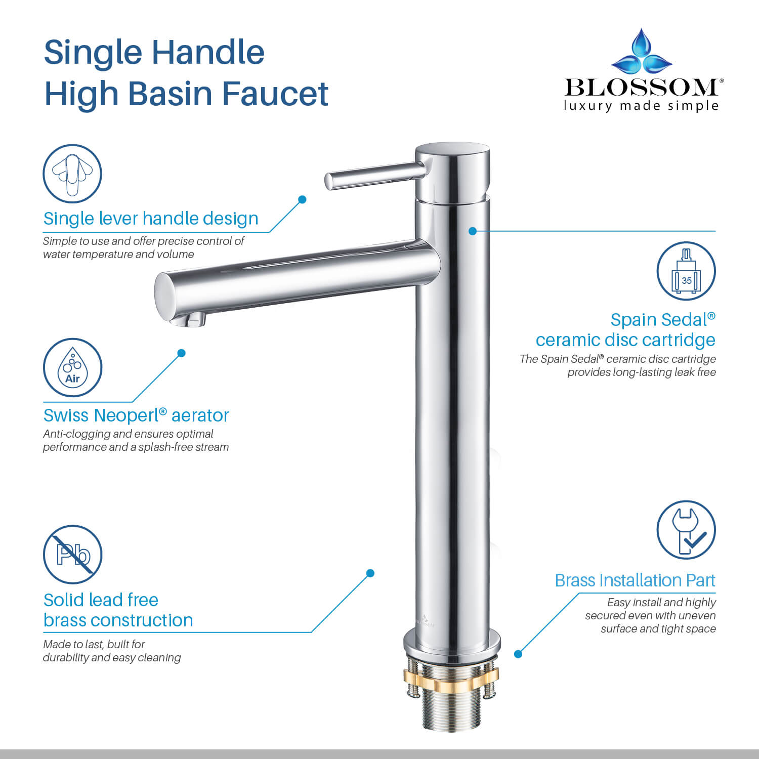 Single Handle Lavatory Faucet – F01 117