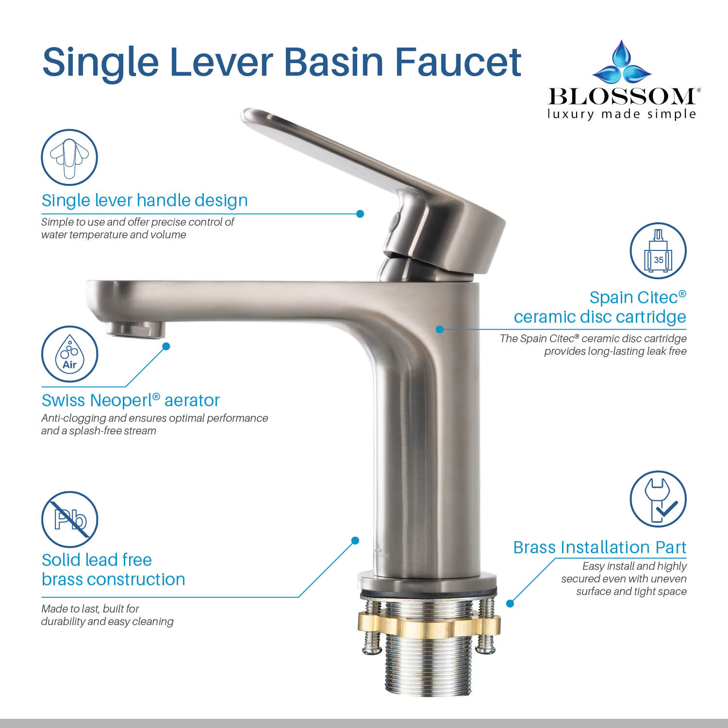 Single Handle Lavatory Faucet – F01 119