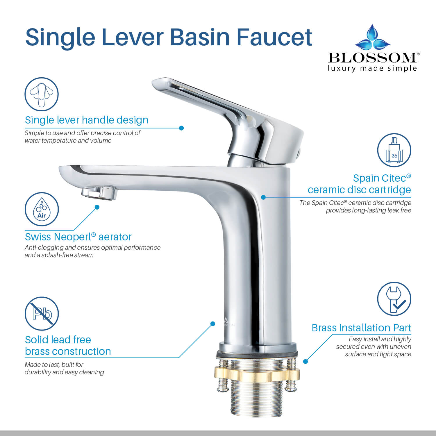 Single Handle Lavatory Faucet – F01 120