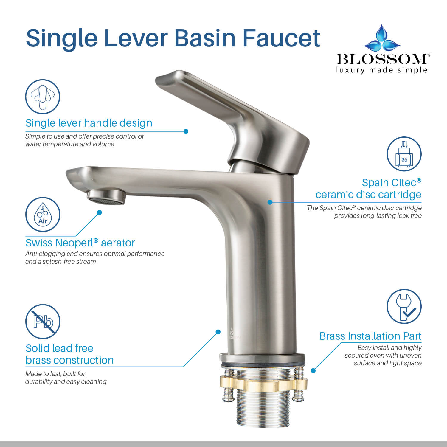 Single Handle Lavatory Faucet – F01 120