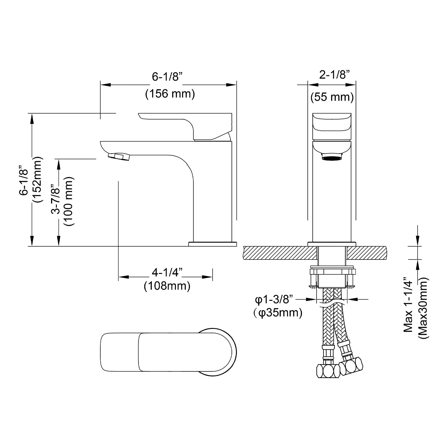 Single Handle Lavatory Faucet – F01 120