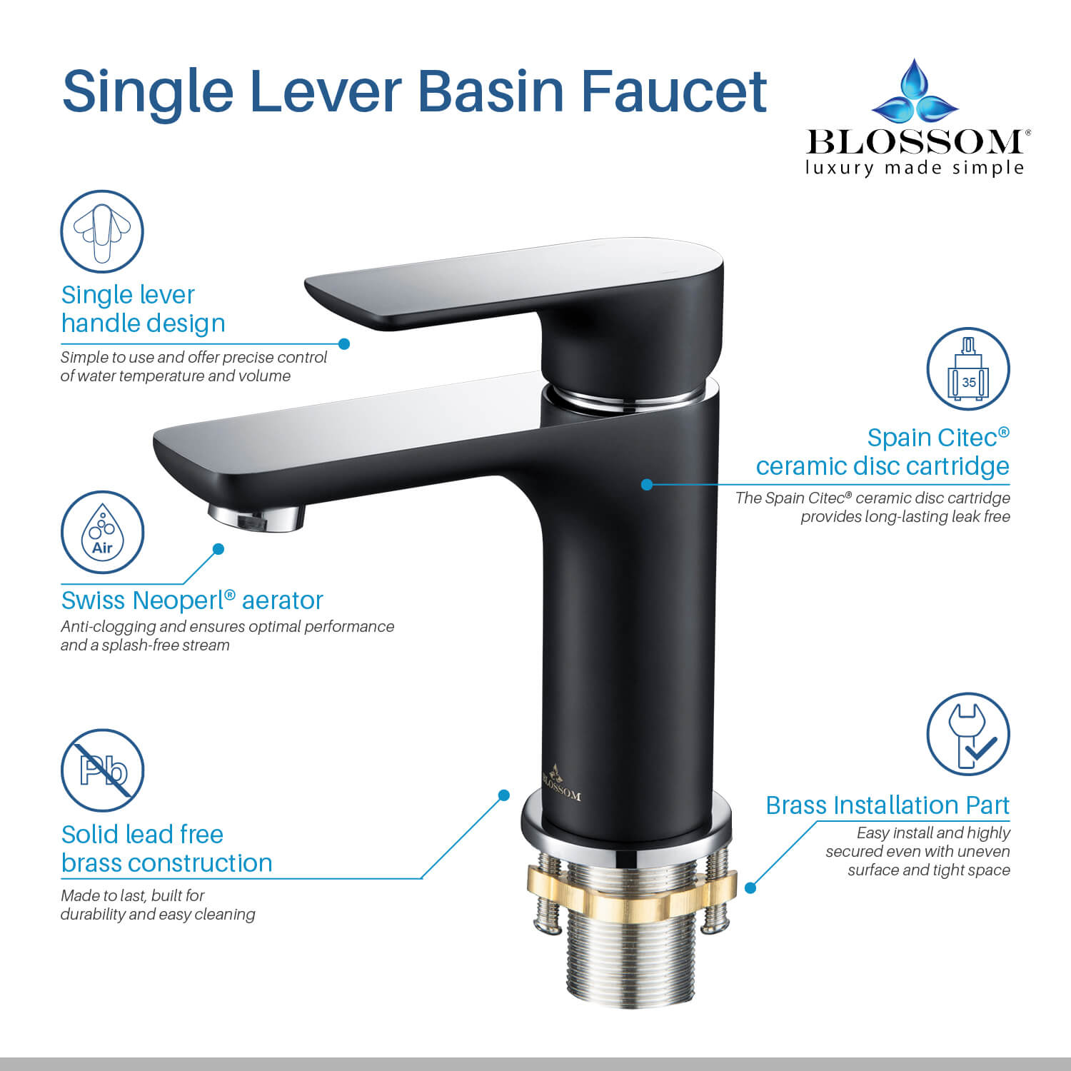 Single Handle Lavatory Faucet – F01 120