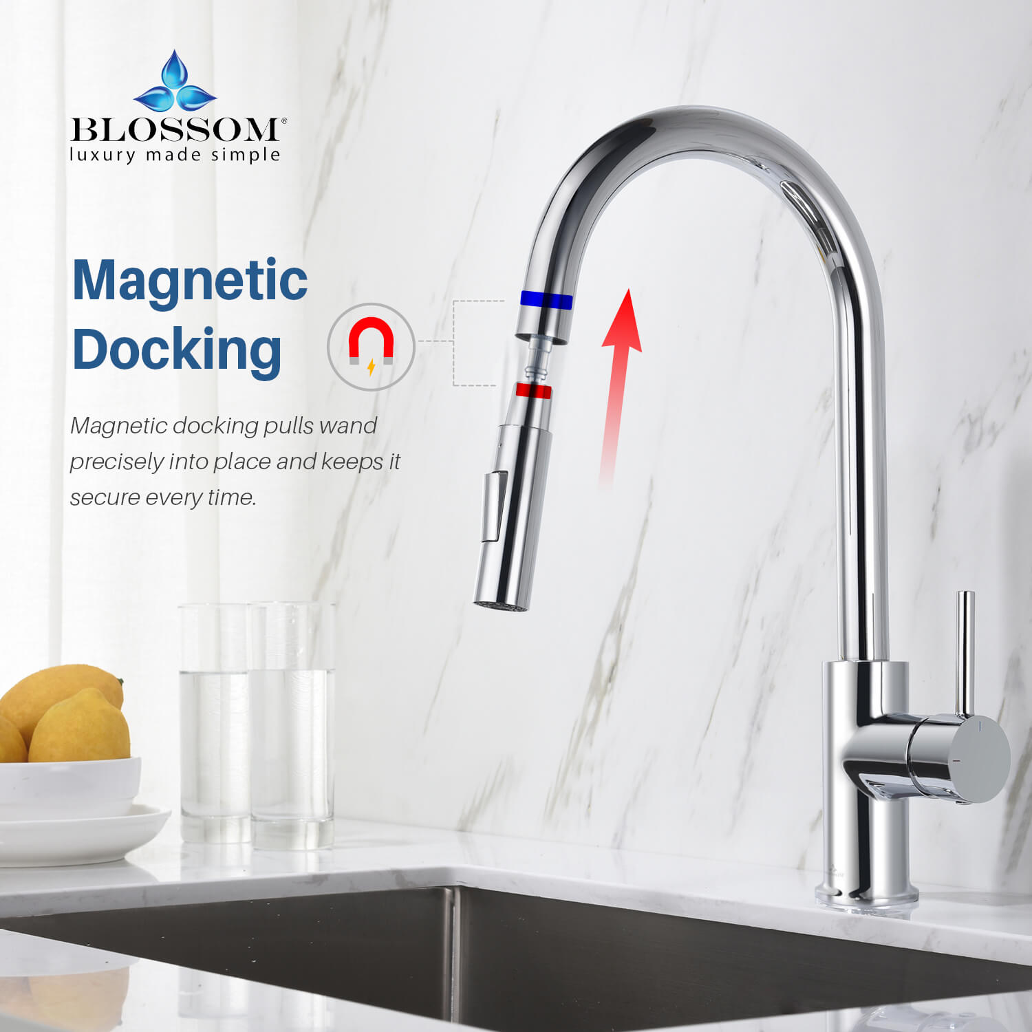 Single Handle Pull Down Kitchen Faucet – F01 206