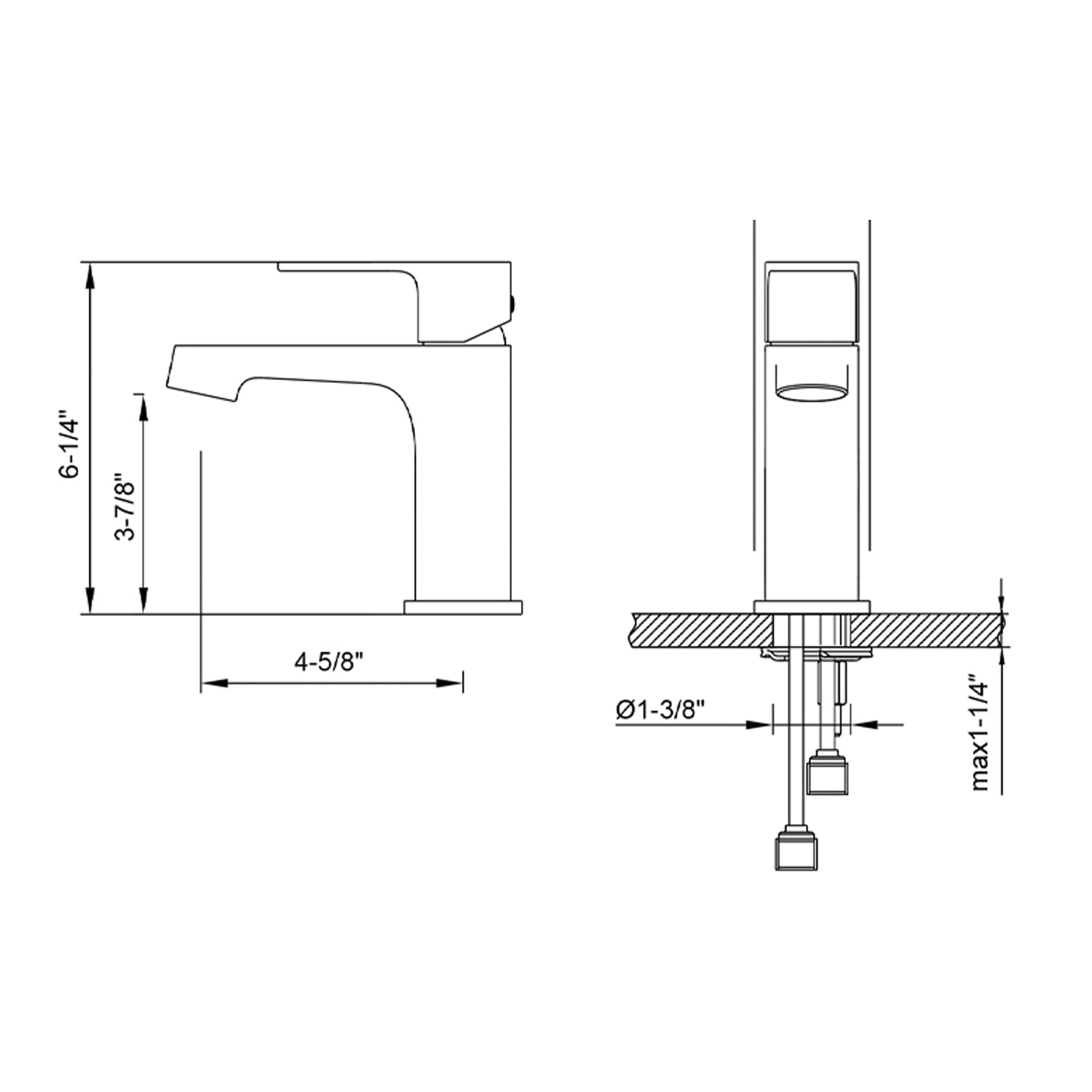 Single Handle Lavatory Faucet – F01 301