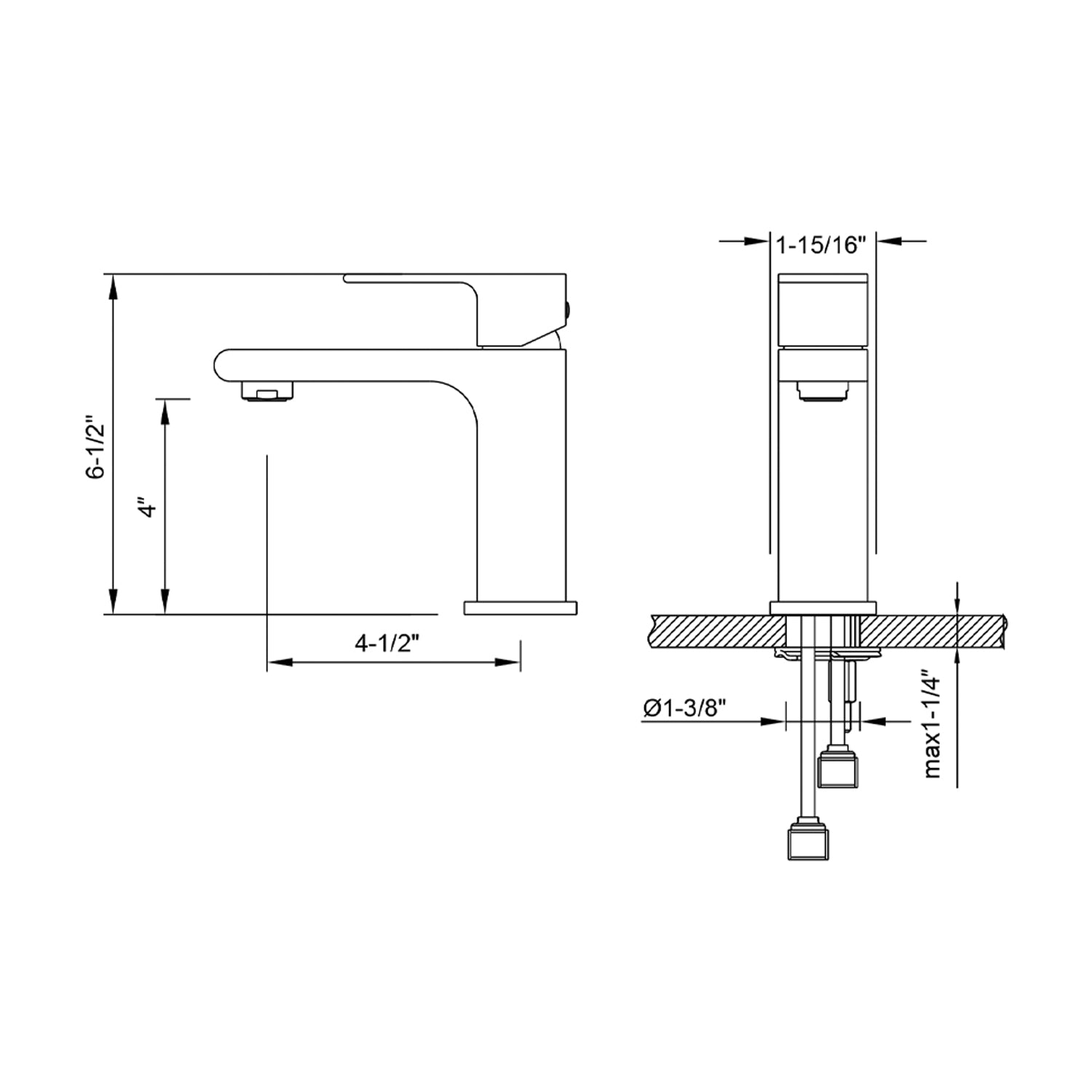 Single Handle Lavatory Faucet – F01 303