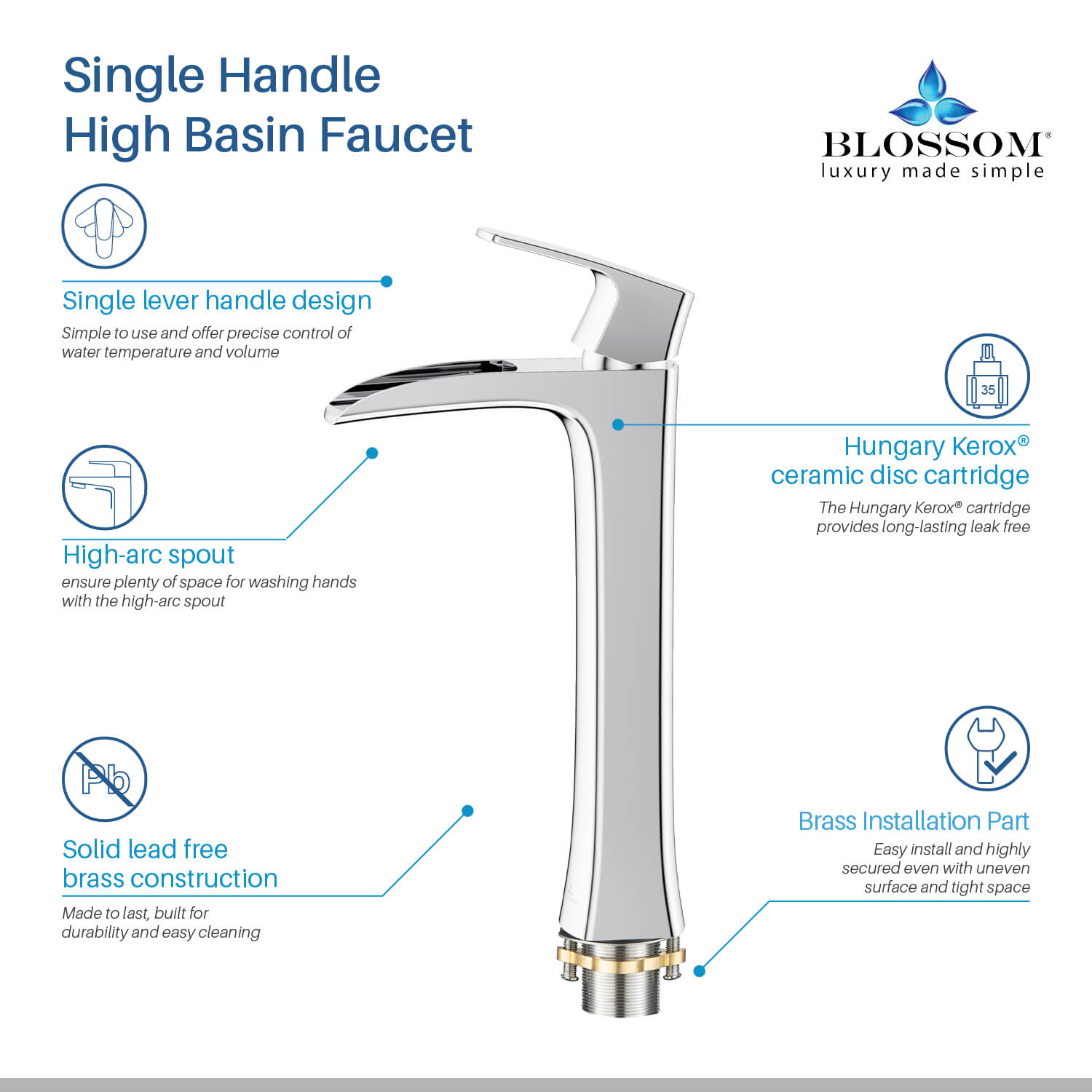 Single Handle Lavatory Faucet – F01 305