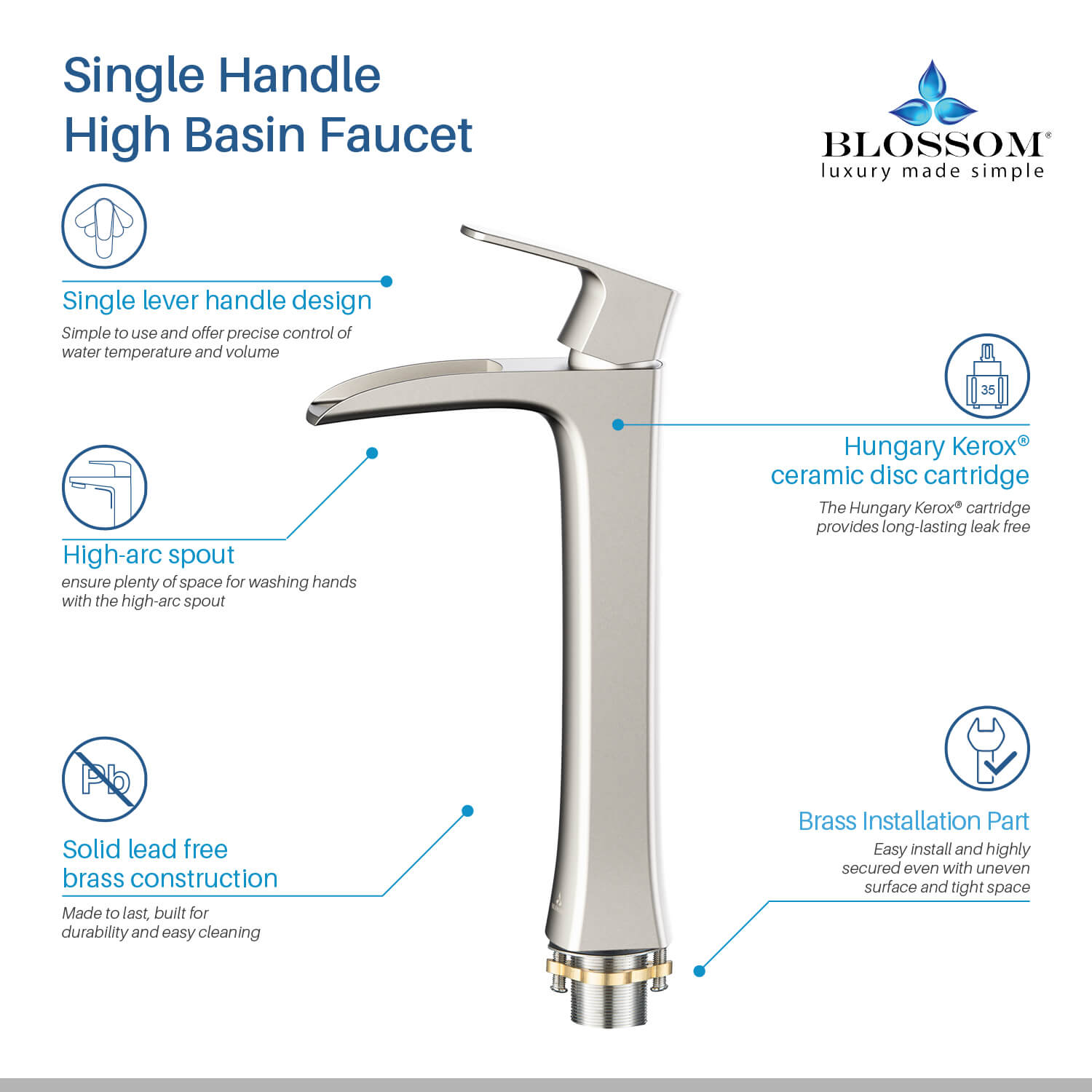 Single Handle Lavatory Faucet – F01 305